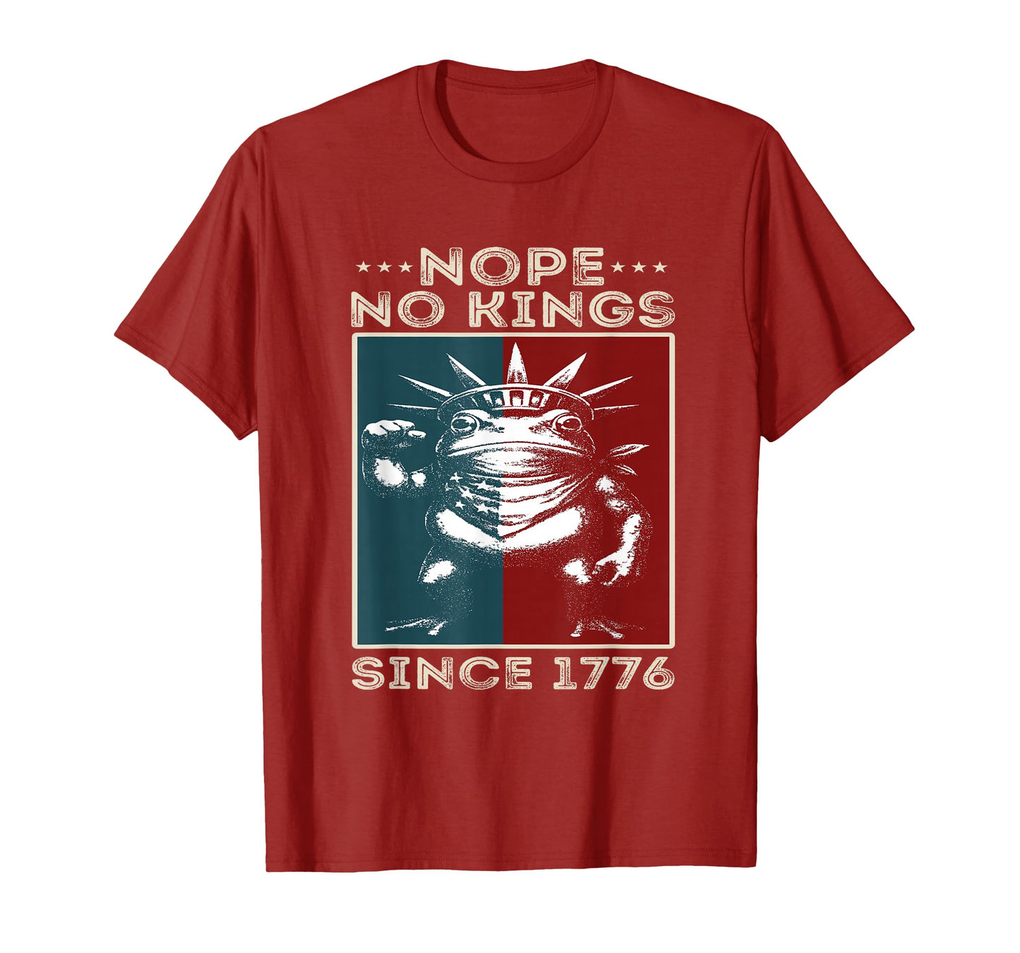 Portland Frog Protest No Kings in America Since 1776 T-Shirt
