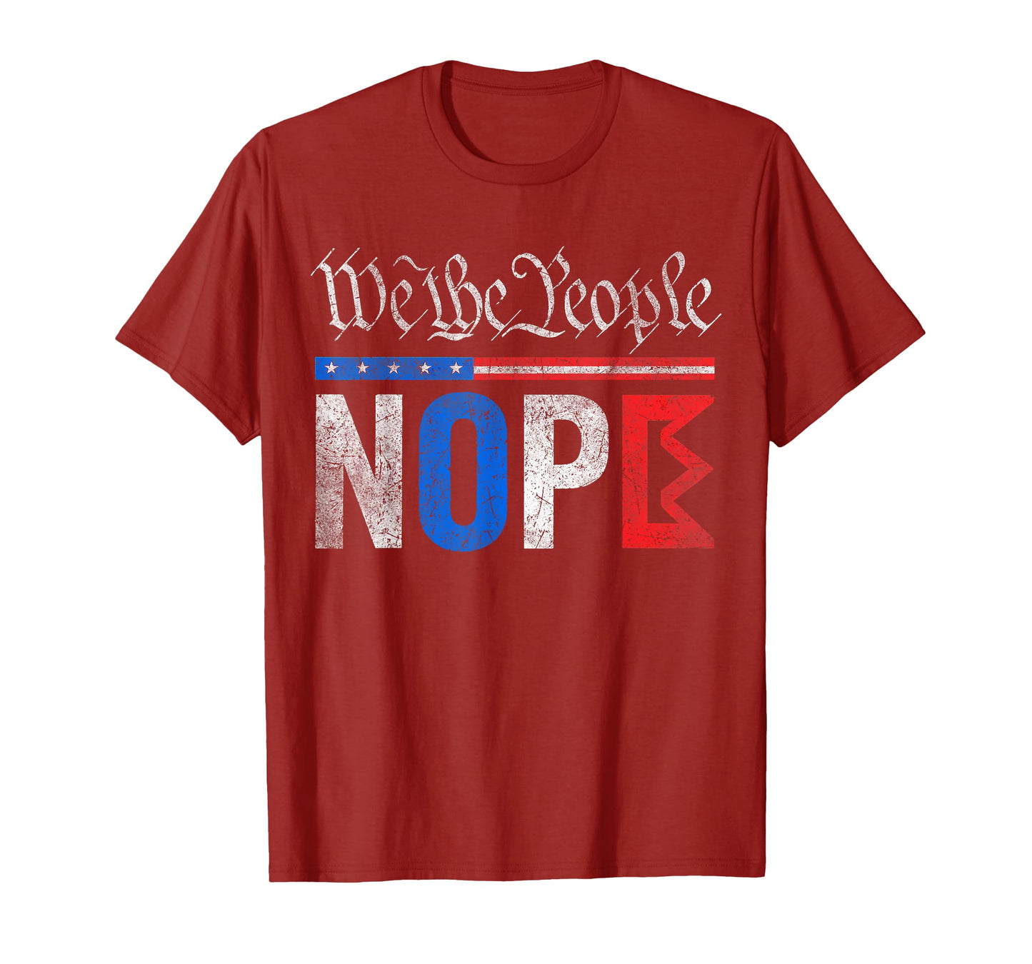 No Kings Nope Protest Graphic Distressed USA Design vintage T-Shirt
