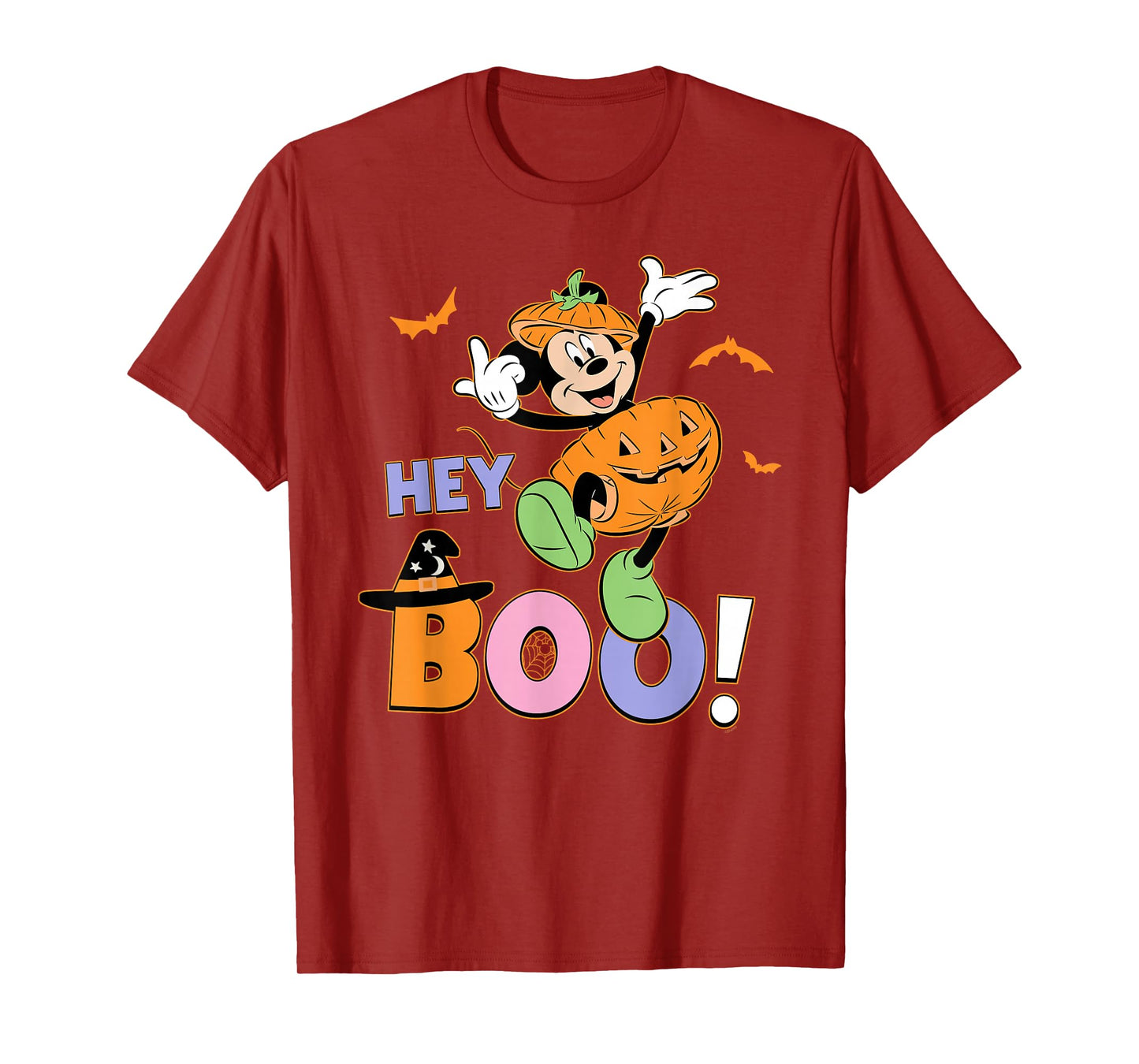 Disney Mickey Mouse "Hey Boo!" Cute Halloween Matching T-Shirt