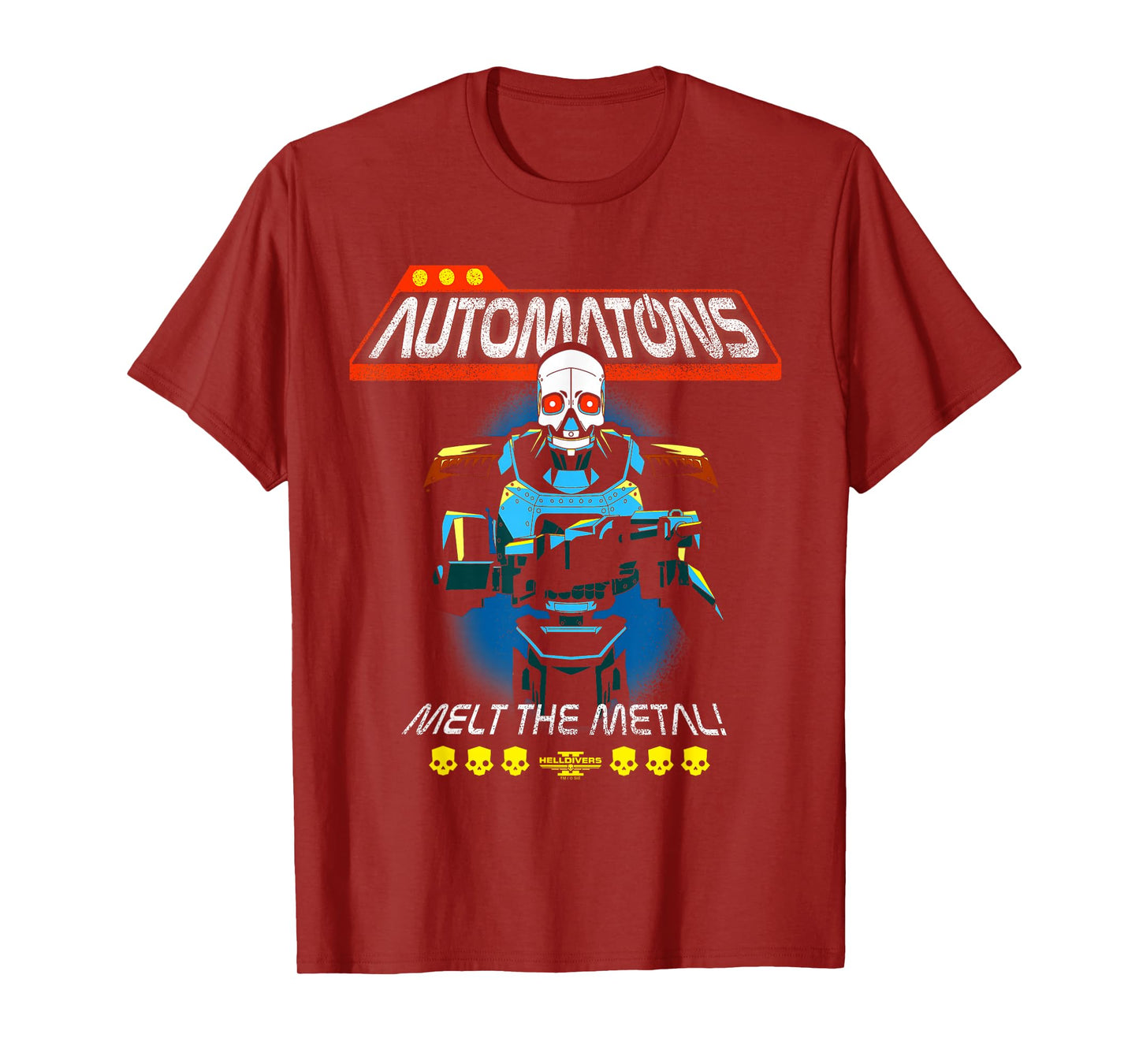 Helldivers 2 Sony Playstation Video Game Automaton Trooper T-Shirt