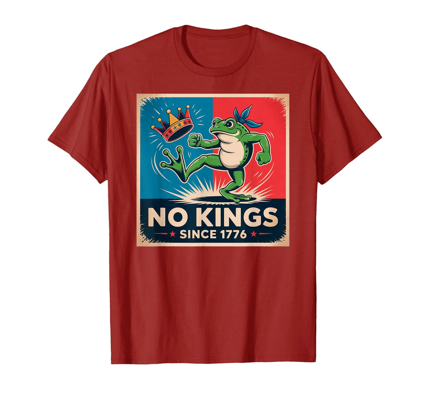 Frog No Kings Shirt Men Women No Kings Since 1776 T-Shirt