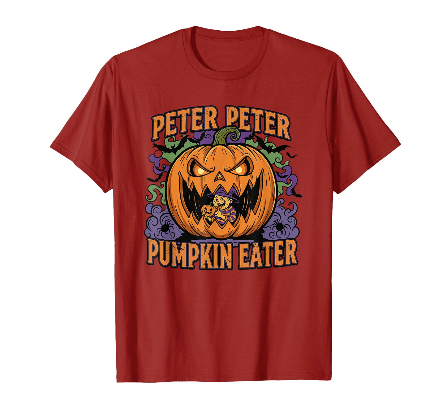 Scary Peter Pumpkin Eater Halloween Jack O Lantern T-Shirt