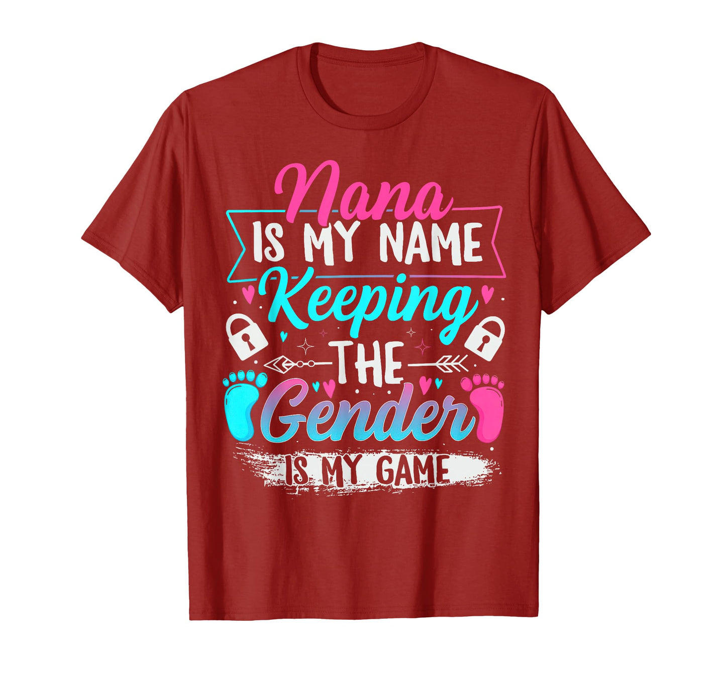 Gender Reveal Keeper of The Gender Nana Baby Shower T-Shirt