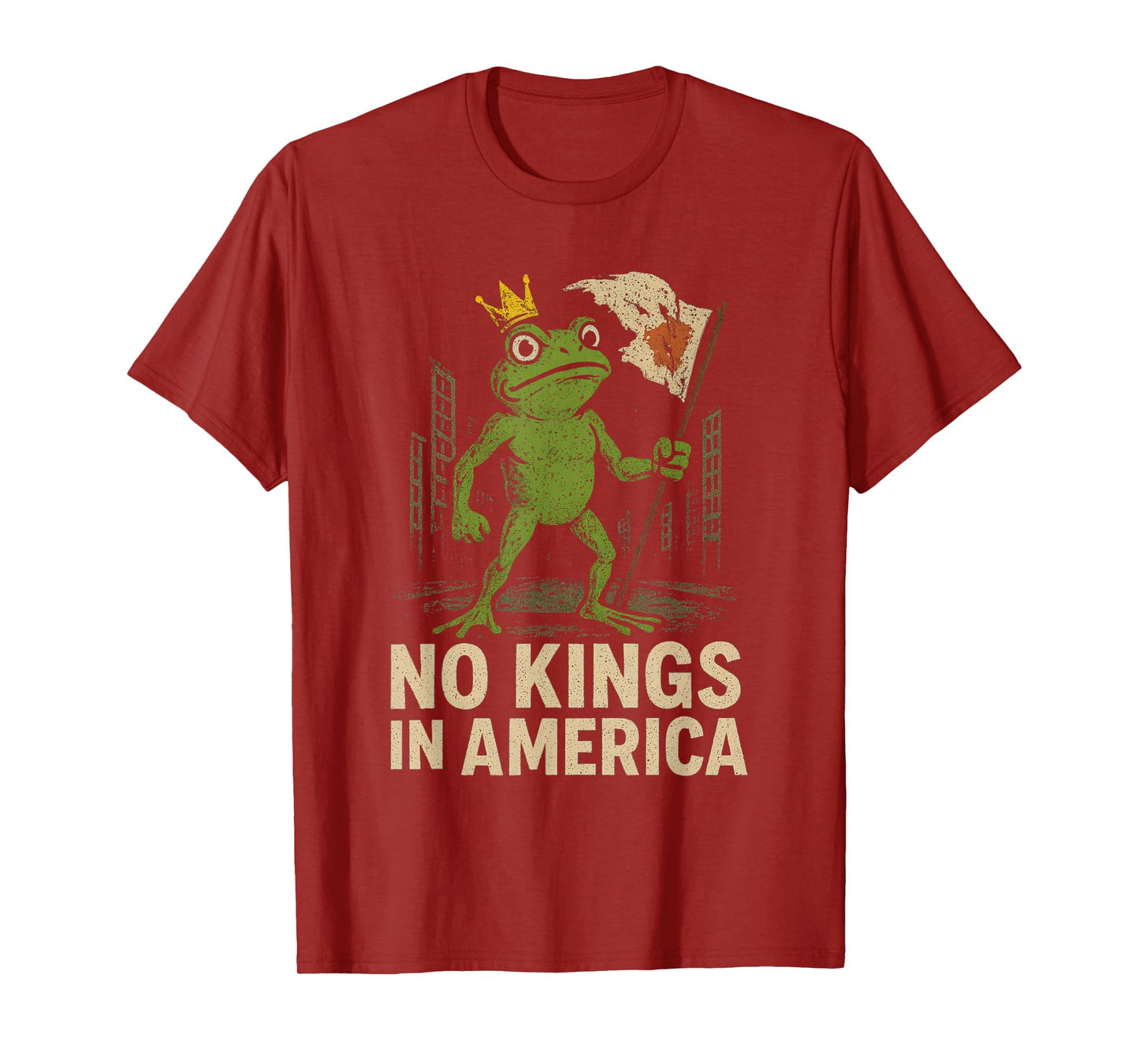 Frog No Kings Shirt Men Women No Kings in America T-Shirt
