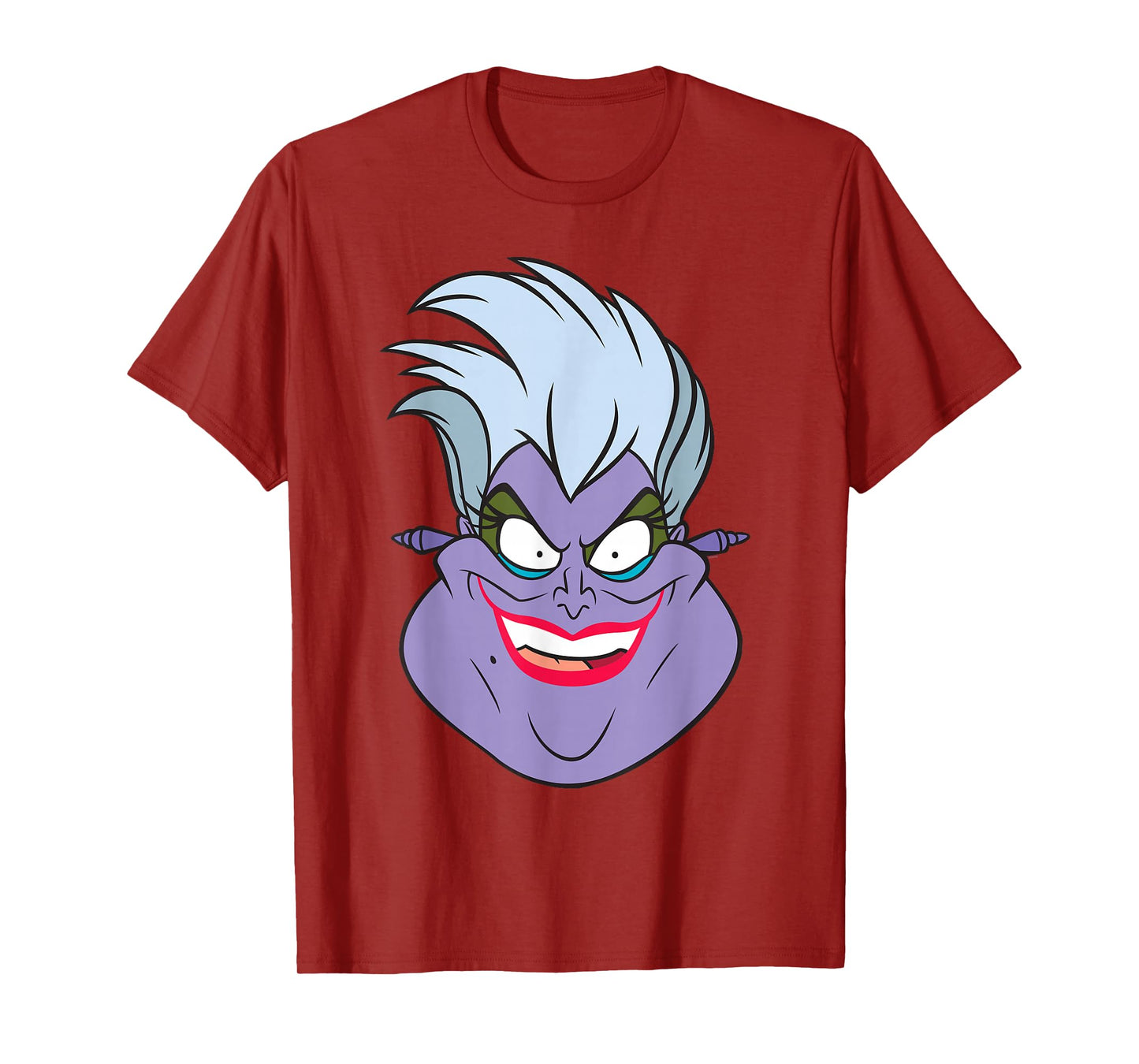 Disney Villains Ursula The Little Mermaid Big Face Costume T-Shirt