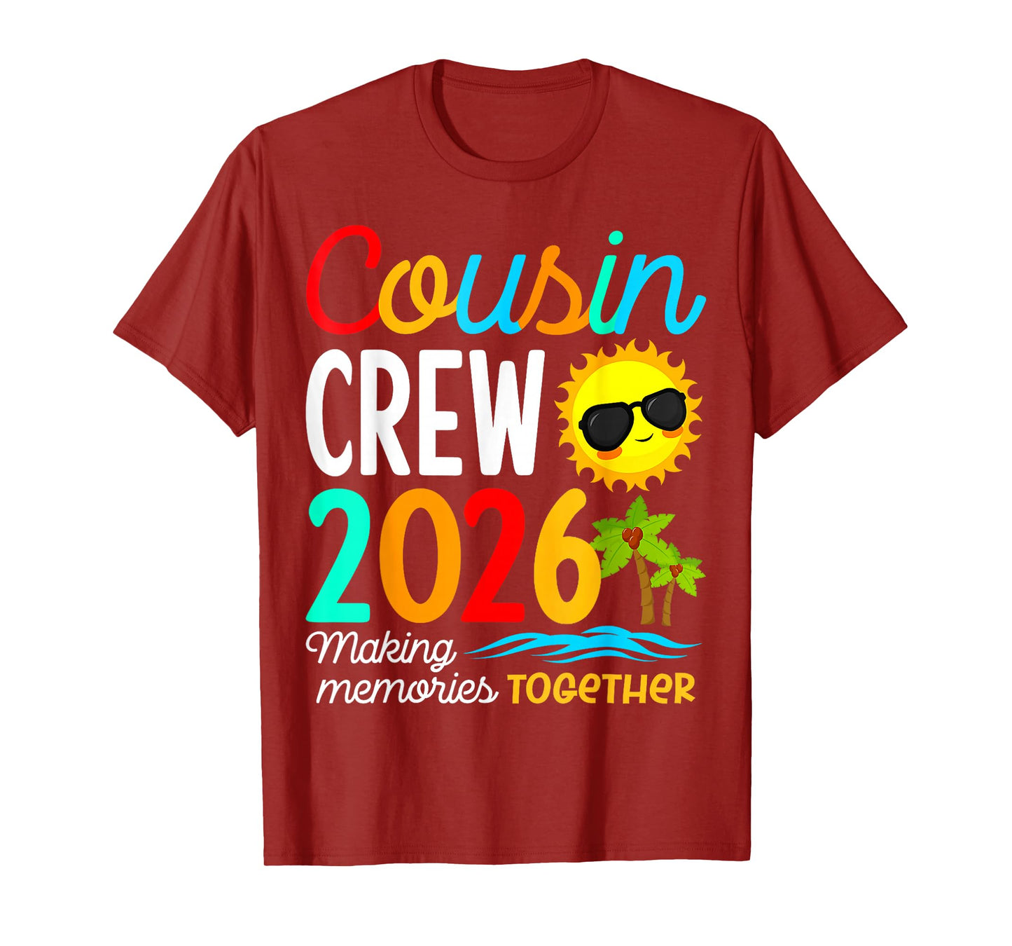 Cousin Crew 2026 Summer Vacation Beach Family Trip Matching T-Shirt