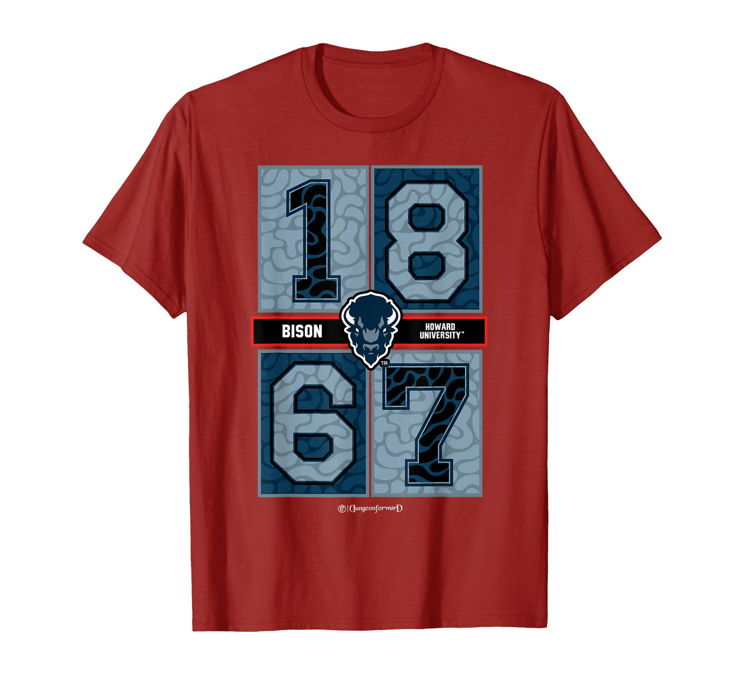 Howard University - Bison Concrete Date HBCU T-Shirt