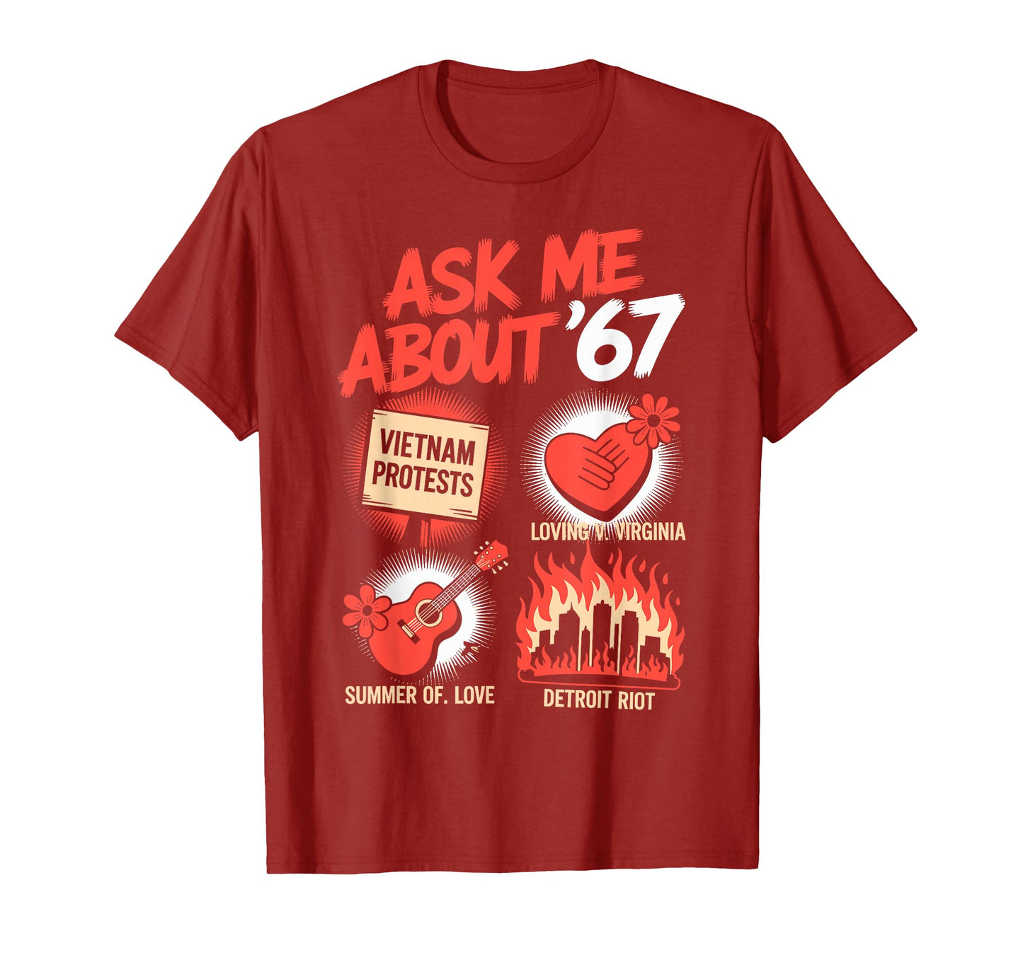 Funny 67 History Teacher Teacher 6 7 Funny Overuse '67 T-Shirt
