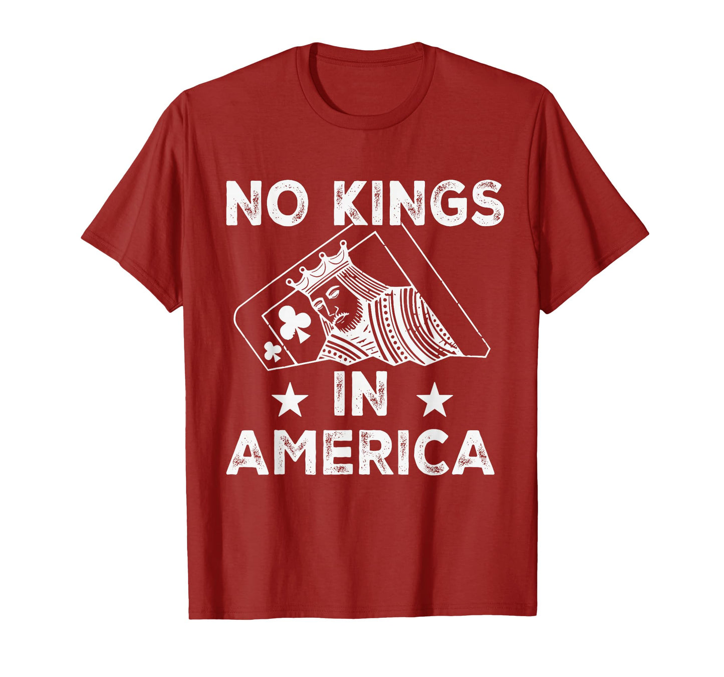 No Kings Playing Card Statement Design T-Shirt