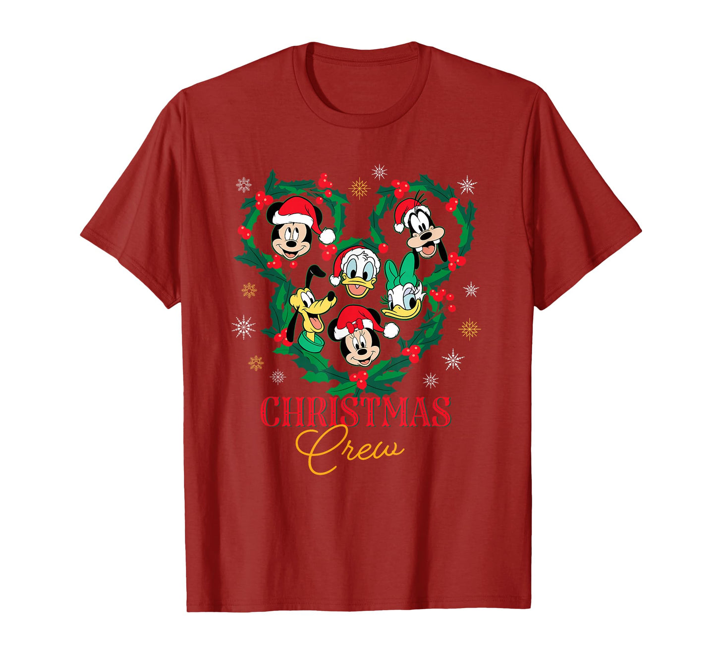 Disney Mickey & Friends Christmas Crew Family Holiday Trip T-Shirt