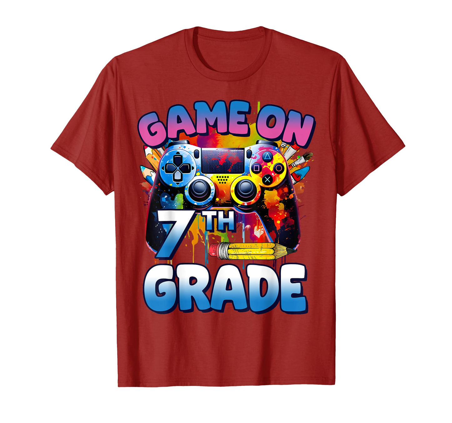 Game On 7th Grade First Day Gamer Shirt Boys T-Shirt