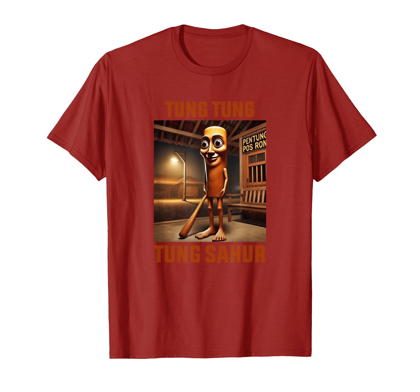 Tung Tung Tung Sahur Italian Brainrot Meme T-Shirt