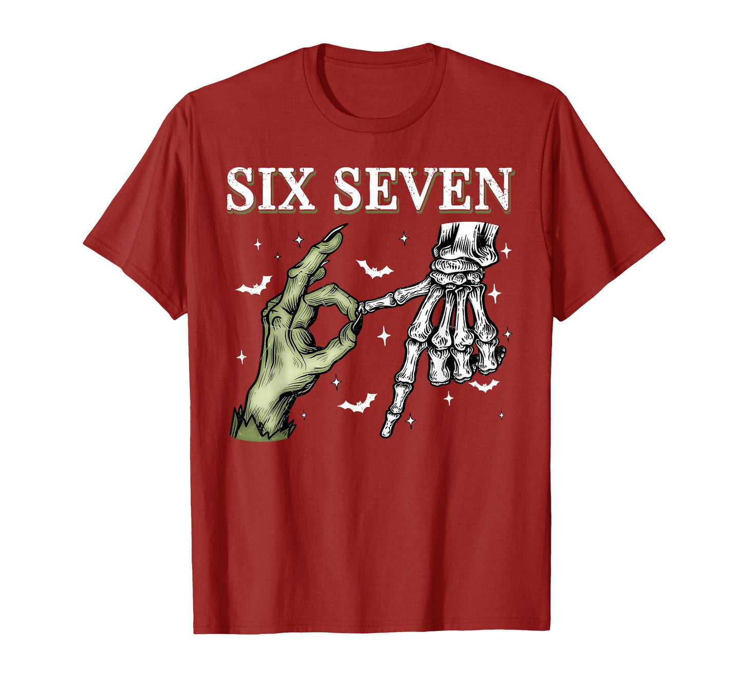 Haunted by 67 – Funny Skeleton Hands Halloween Costume T-Shirt