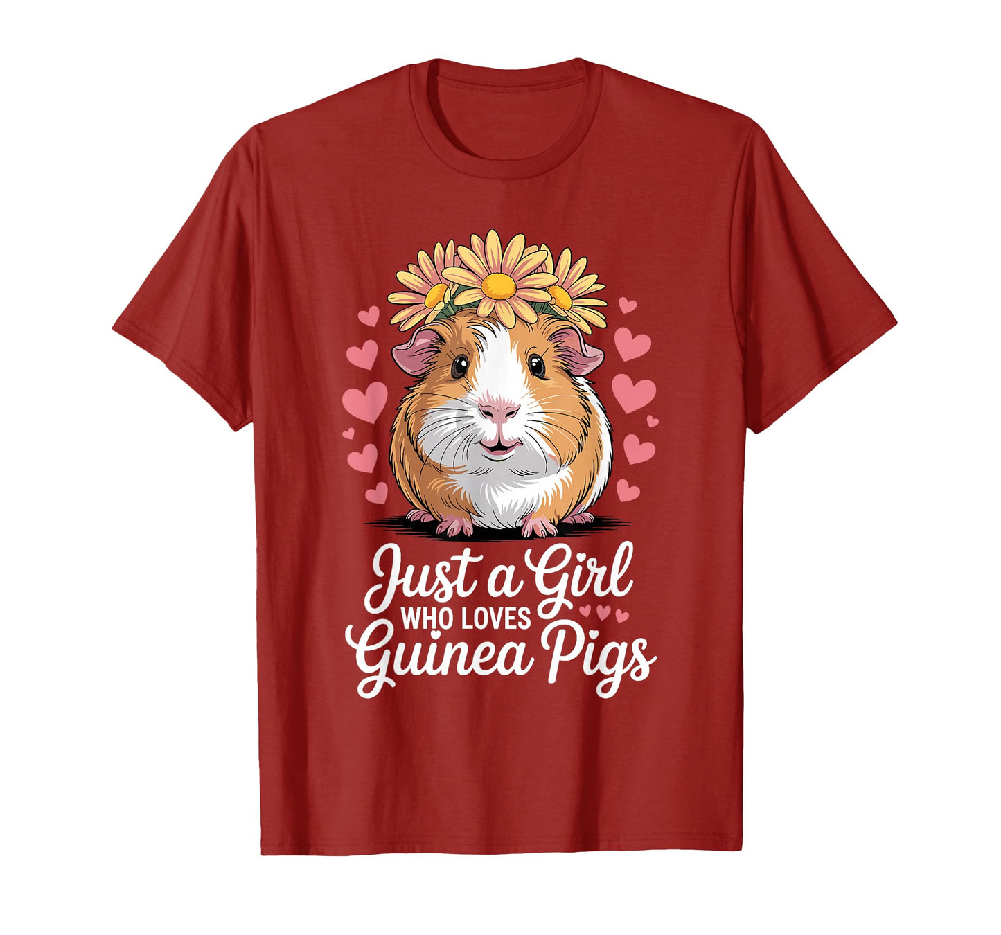 Funny Guinea Pig Costume for Women Girls Guinea Pig Lover T-Shirt