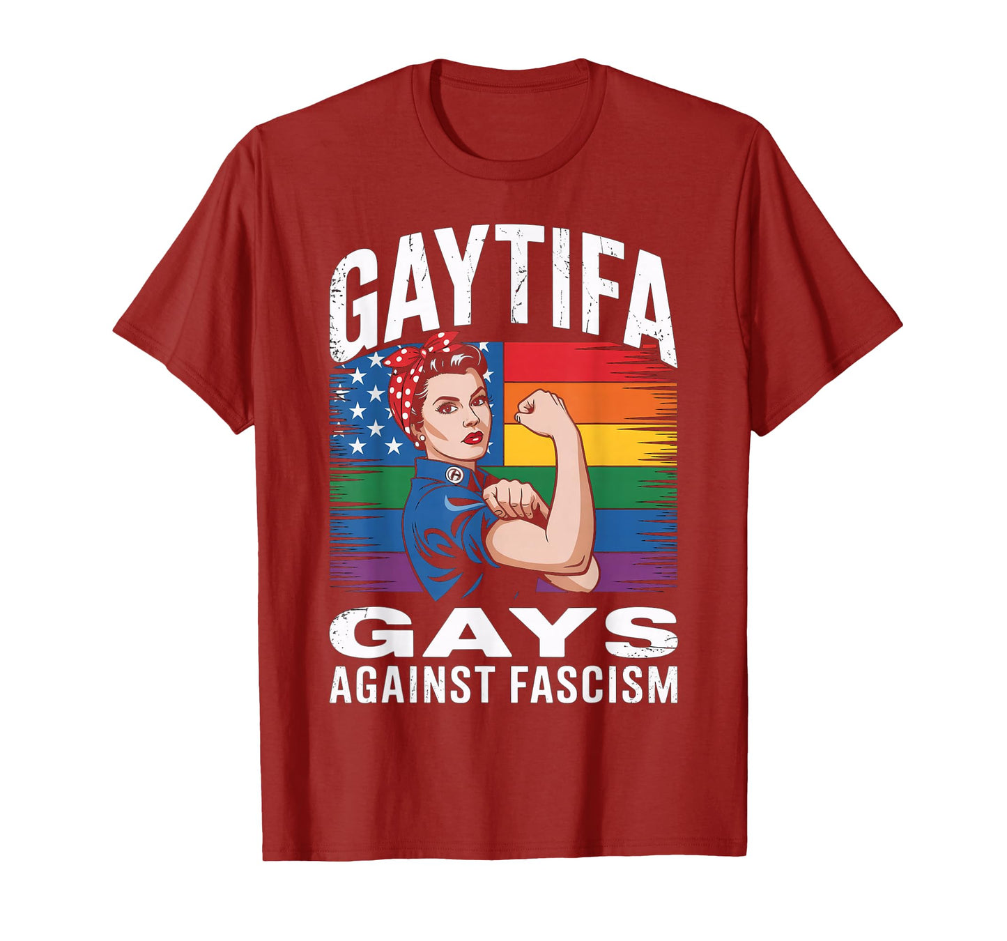 Gaytifa Gays Against Fascism Resist No Kings LGBTQ Pride T-Shirt