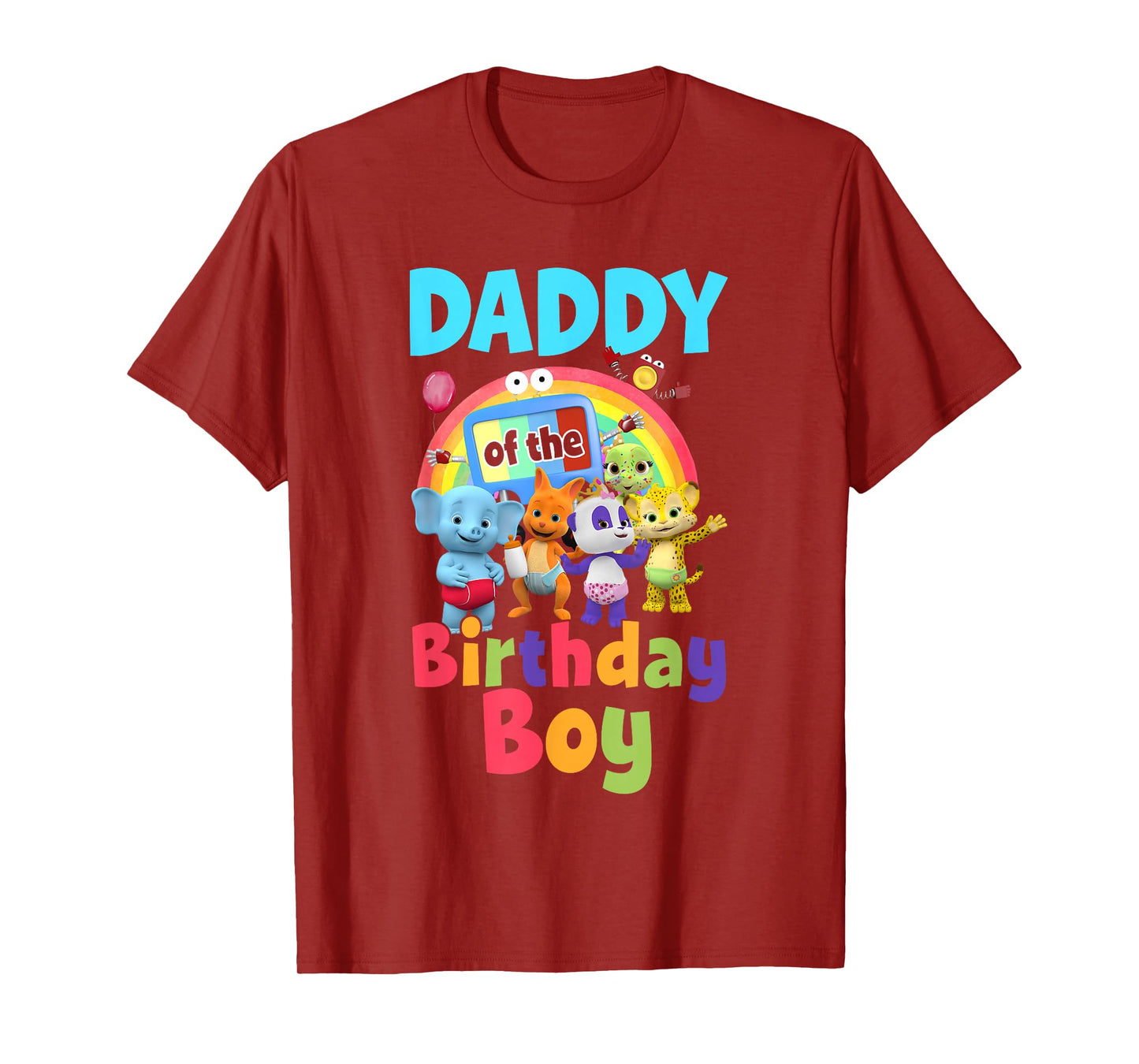Dad And Mom Daddy Of The Birthday Boy Family Party Decor T-Shirt