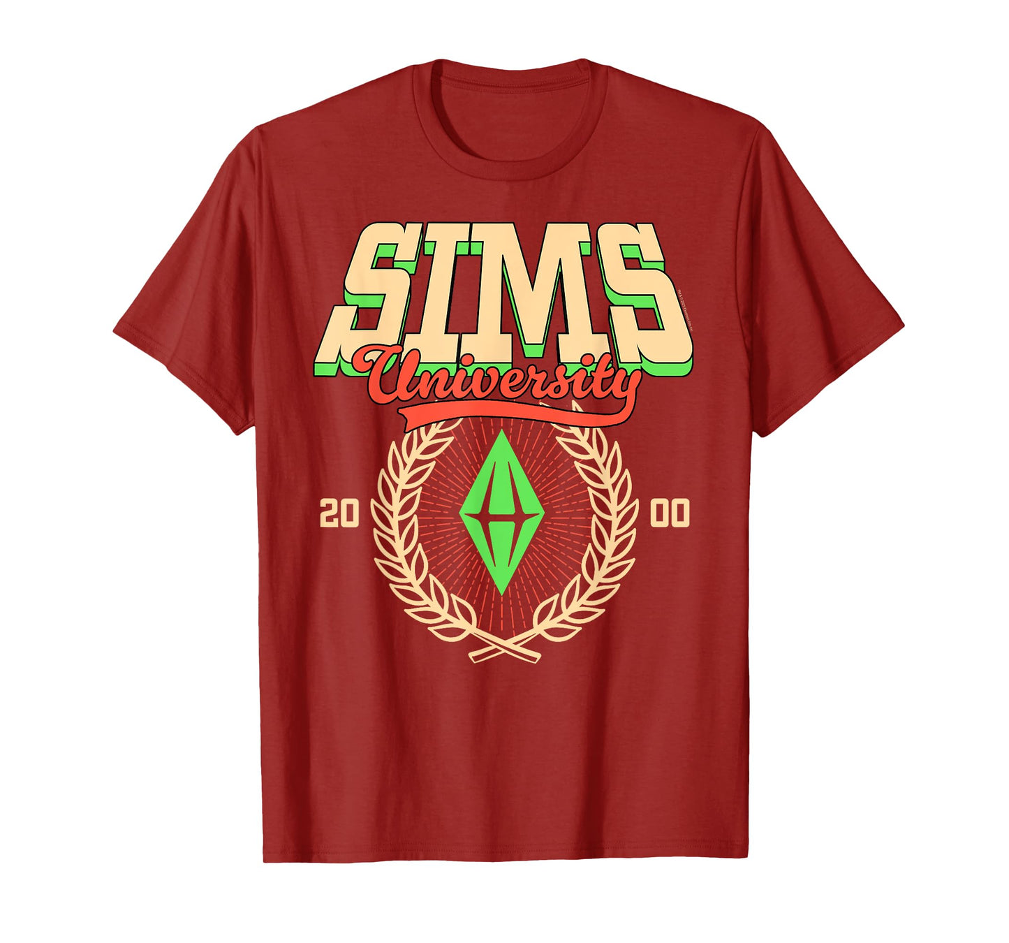 The Sims Est. 2000 Sims University Video Game T-Shirt