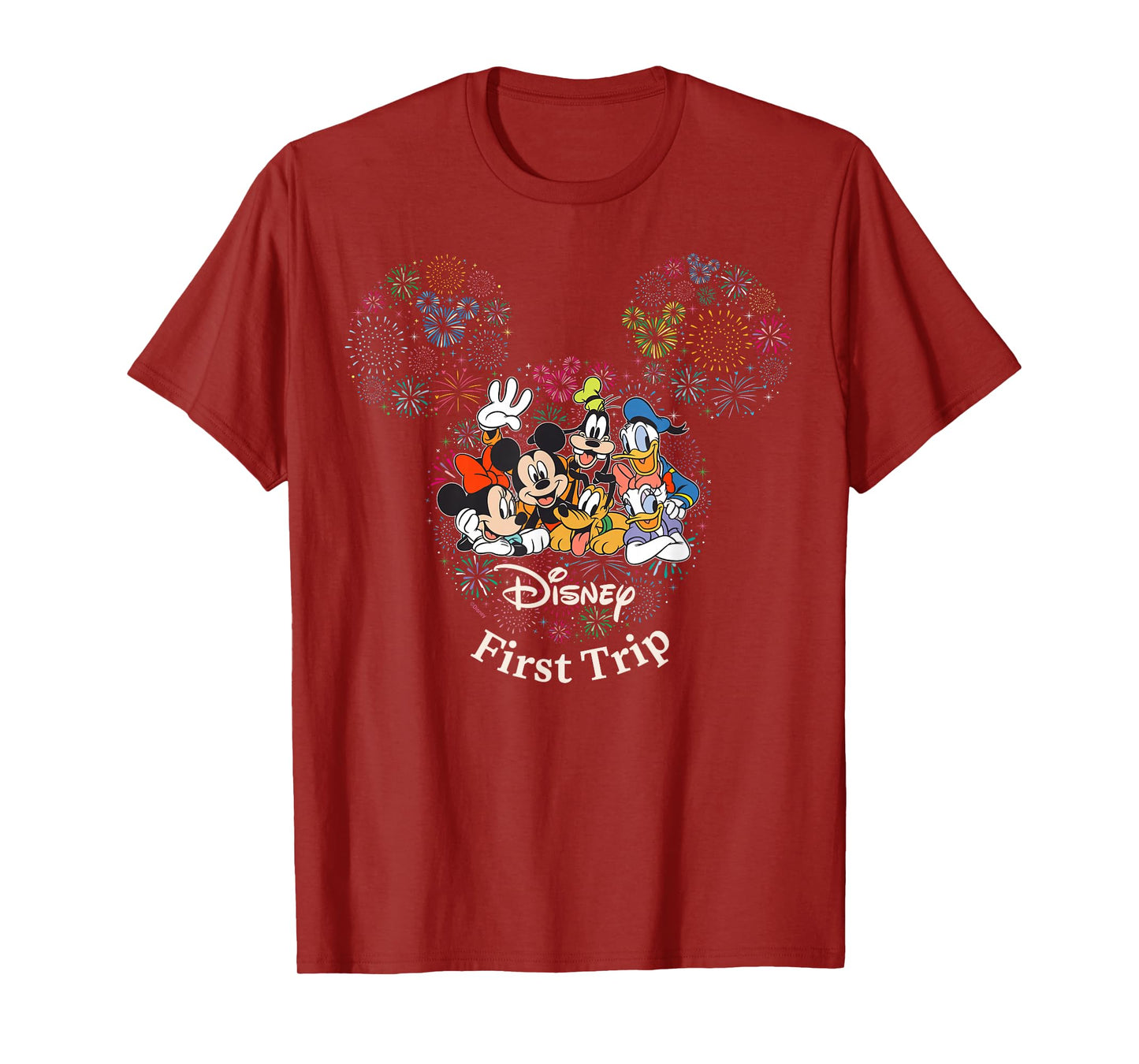 Disney Mickey & Friends Fireworks First Disney Trip Matching T-Shirt