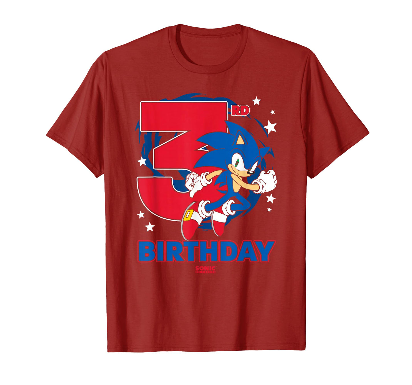 Sonic The Hedgehog 3rd Birthday Epic Sonic Big Chest Logo T-Shirt