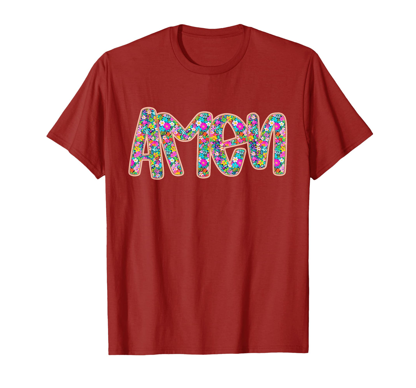 Floral Amen, Retro Amen, Preppy Easter, Amen, Happy Easter T-Shirt