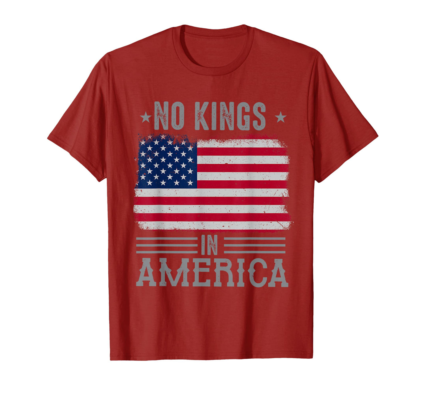 No Kings in America flag Protest Save Democracy T-Shirt