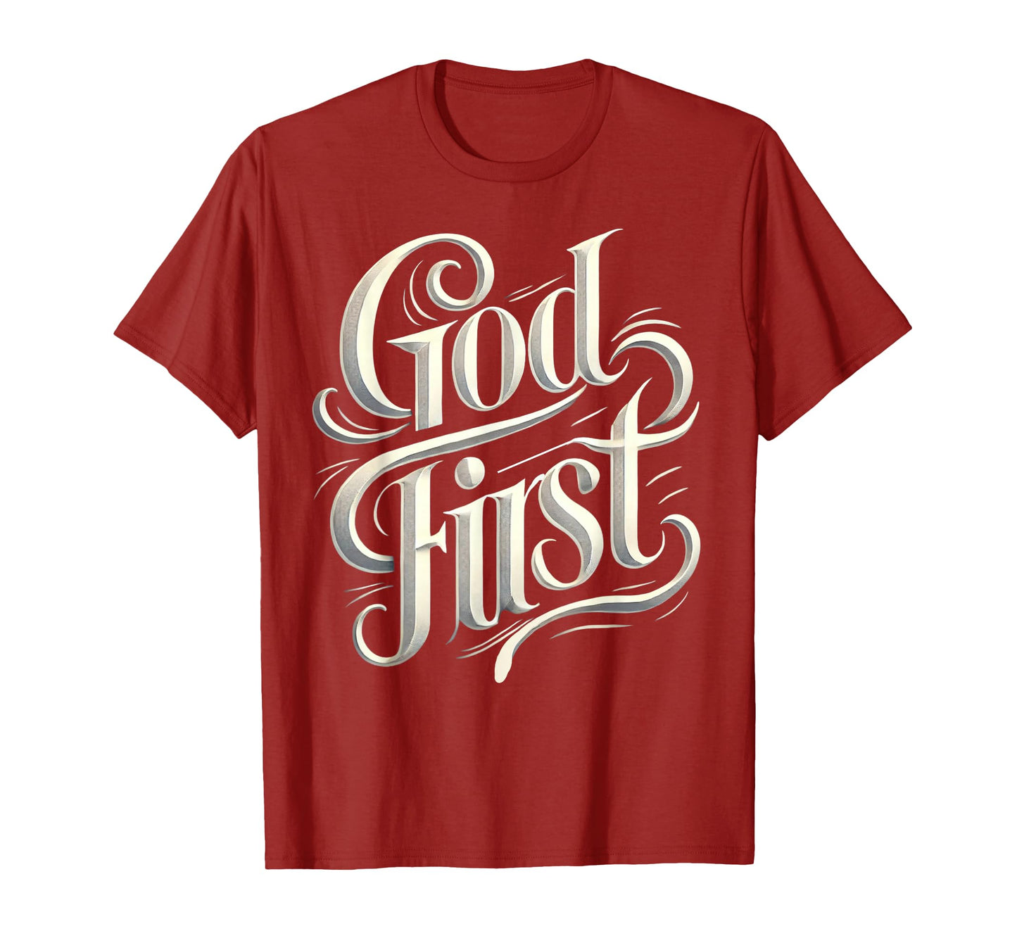 Religious God First Faith Based New Believer Clothing Gifts T-Shirt