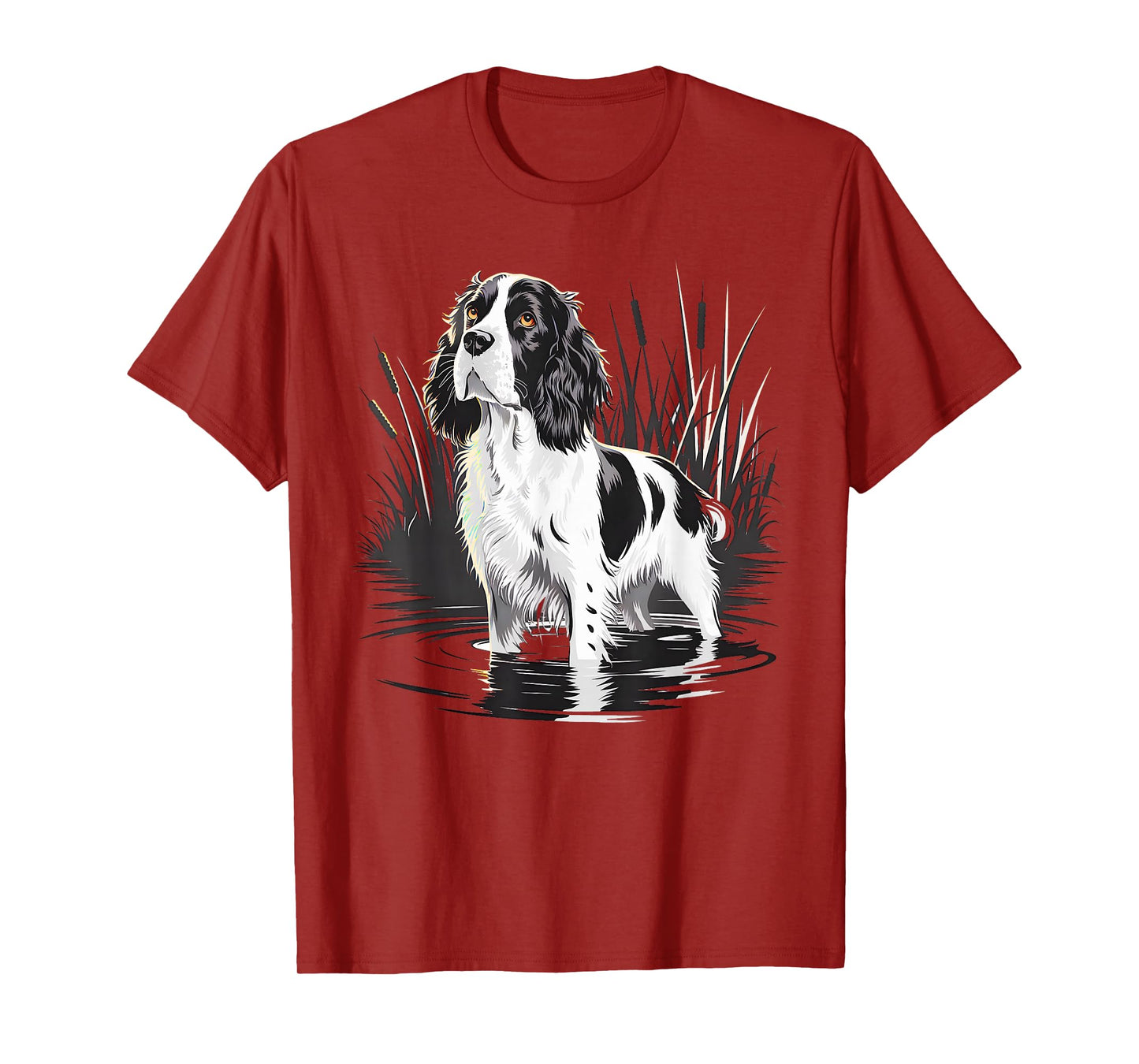 Spaniel Hunter on English Springer Spaniel Game Hunting T-Shirt