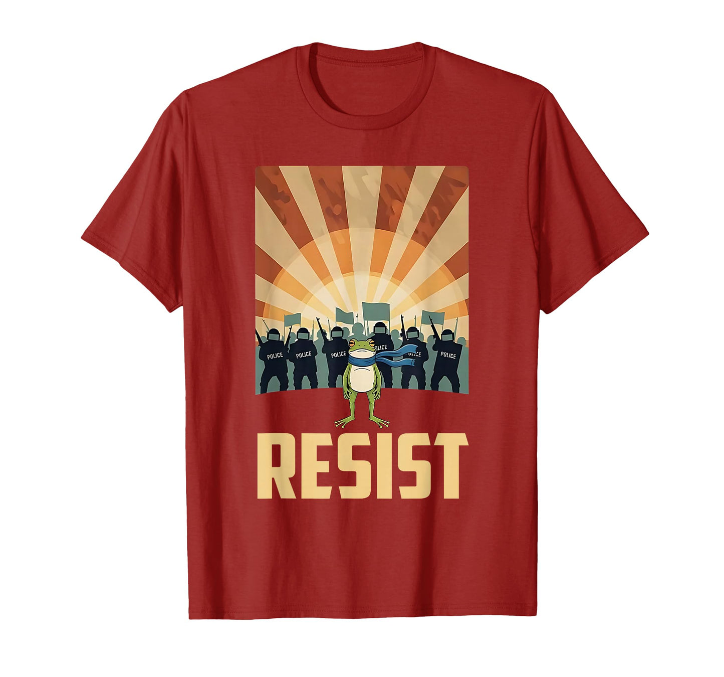 Portland Frog Resist Funny Protest No Kings Abolish Ice T-Shirt