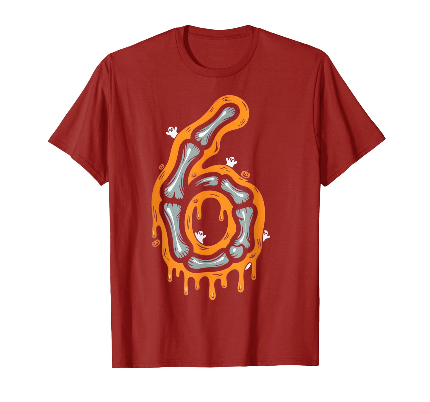 Six Seven Meme 6 7 Skeleton Halloween Costume Couple T-Shirt
