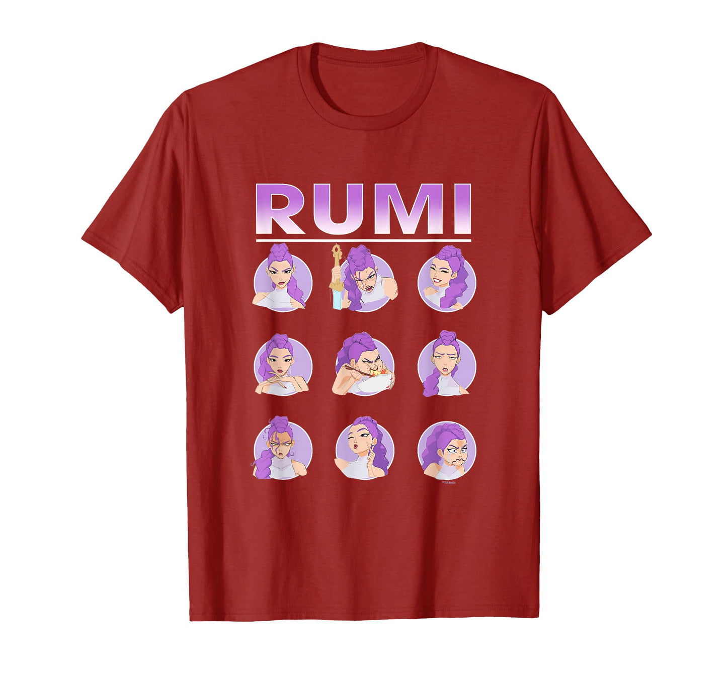 Kpop Demon Hunters Rumi Expressions T-Shirt