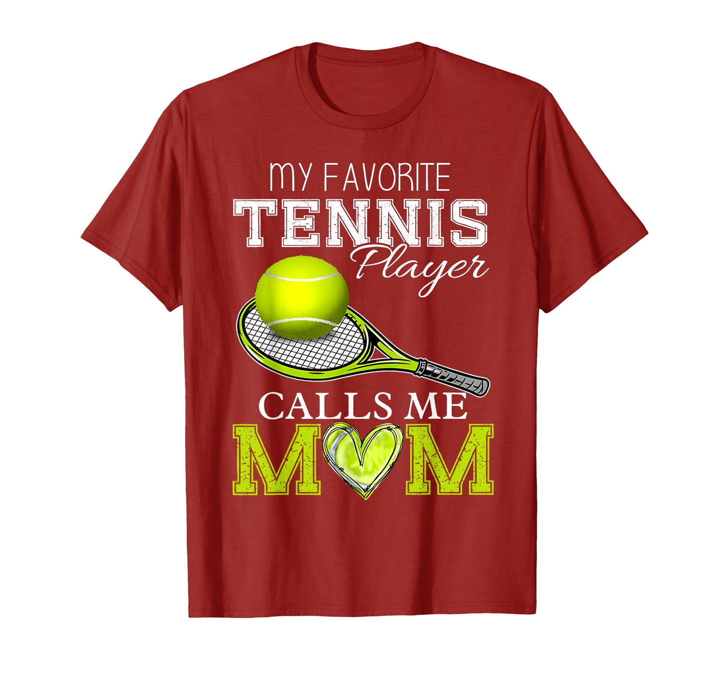 Vintage My Favorite Tennis Player Calls Me Mom Mother's Day T-Shirt