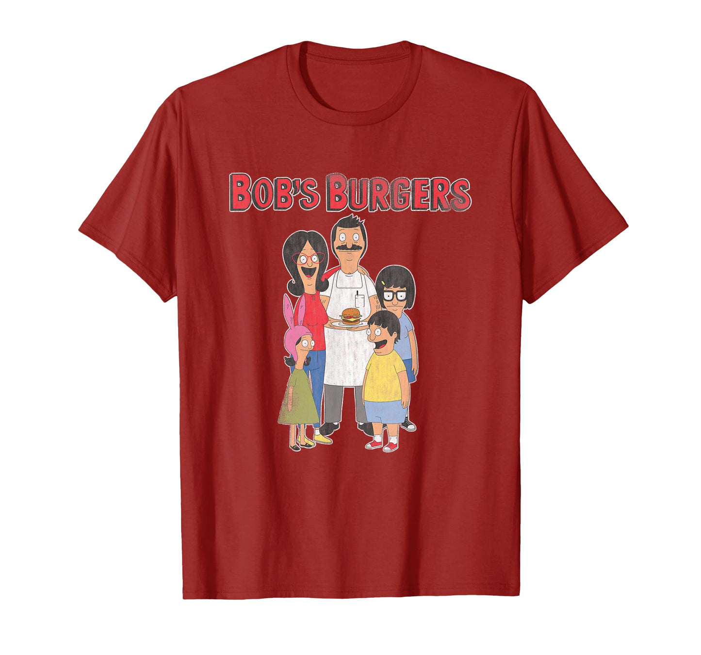 Bob's Burgers Retro Cartoon Family T-Shirt