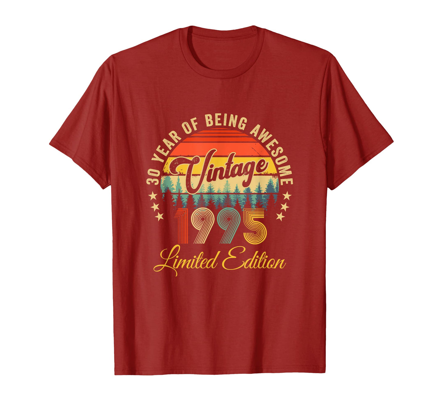 Vintage 1995 Limited Edition 30 Year Old 30Th Birthday T-Shirt