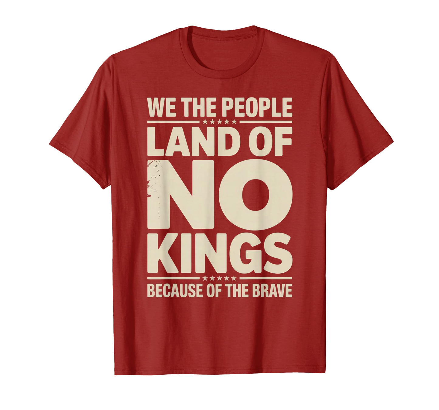 America Vintage No Kings Day Because of The Brave T-Shirt