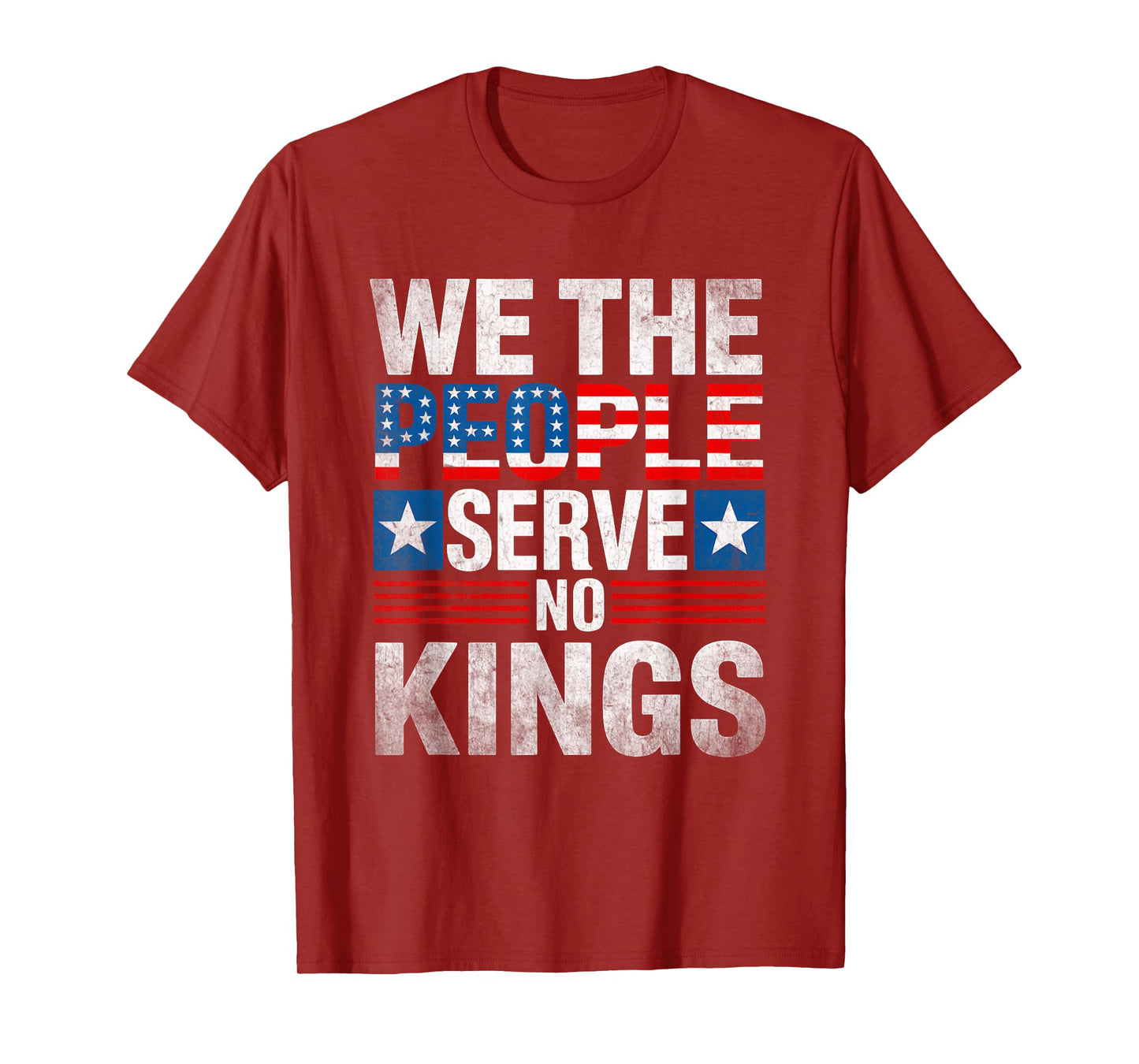 No Kings in America Since 1776 T-Shirt Patriotic Freedom Tee T-Shirt