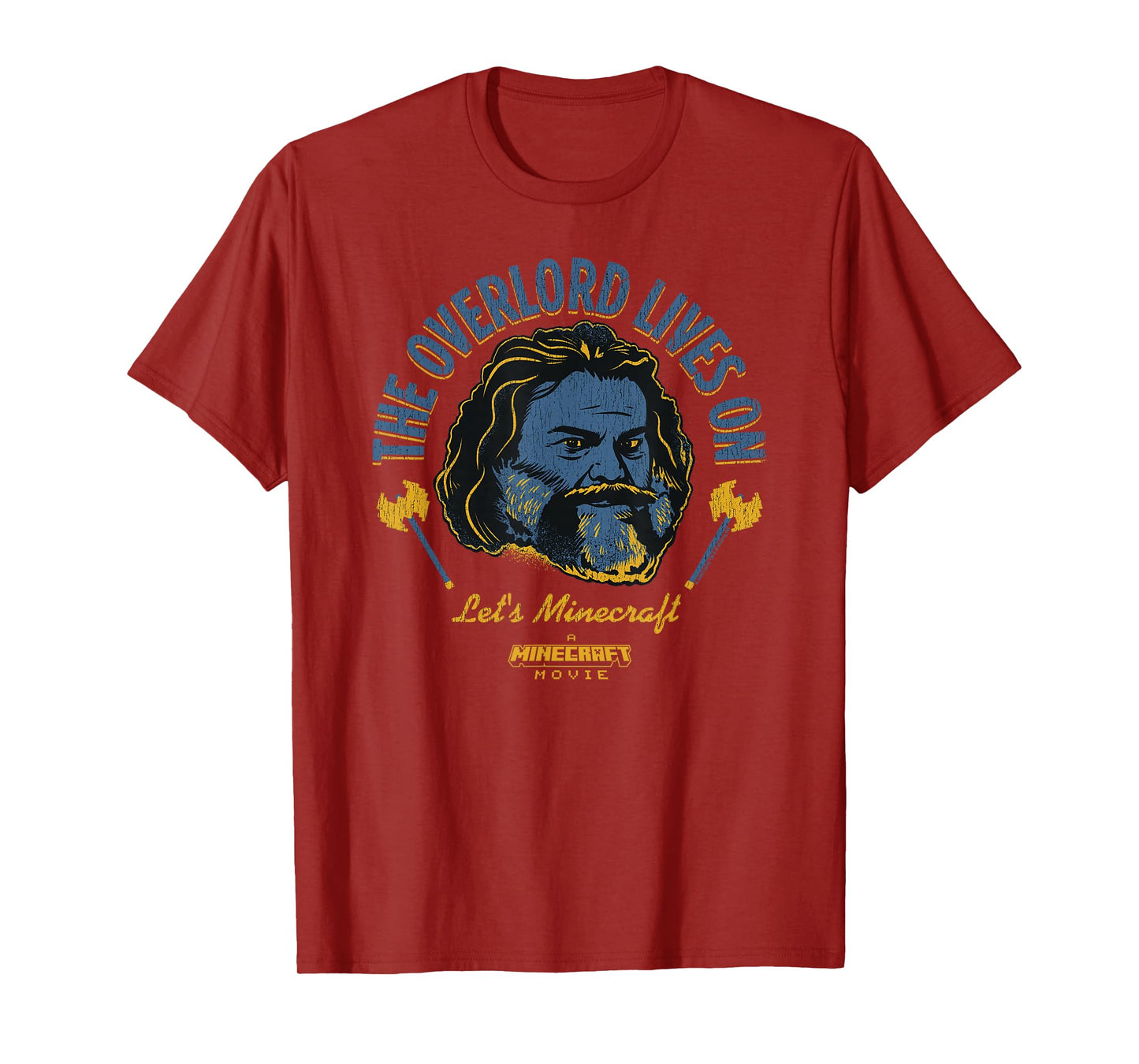 A Minecraft Movie The Overlord Lives On Steve Head Portrait T-Shirt