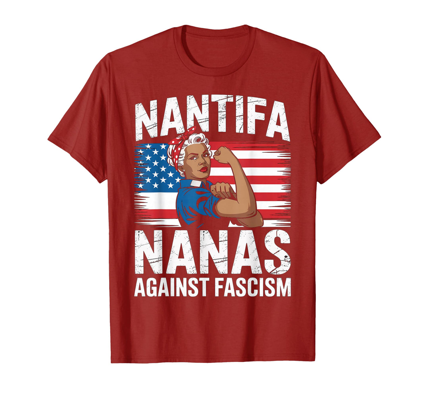 Nantifa Black Nana Against Fascism Resist No Kings Grandma T-Shirt