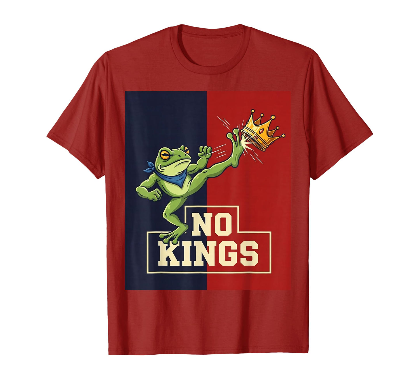 Portland Frog Protest Resist Fascism July 4th No King Design T-Shirt