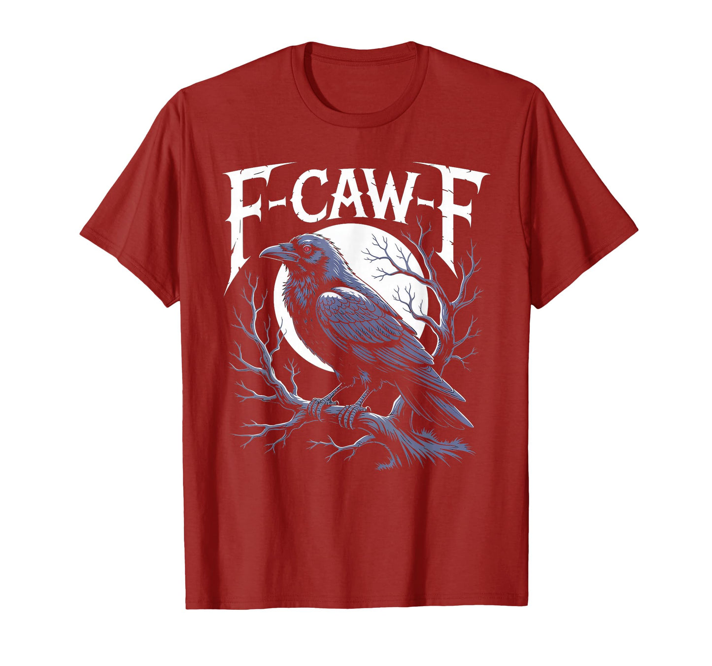 Gothic Raven Moon Design – Dark Humour Artwork T-Shirt