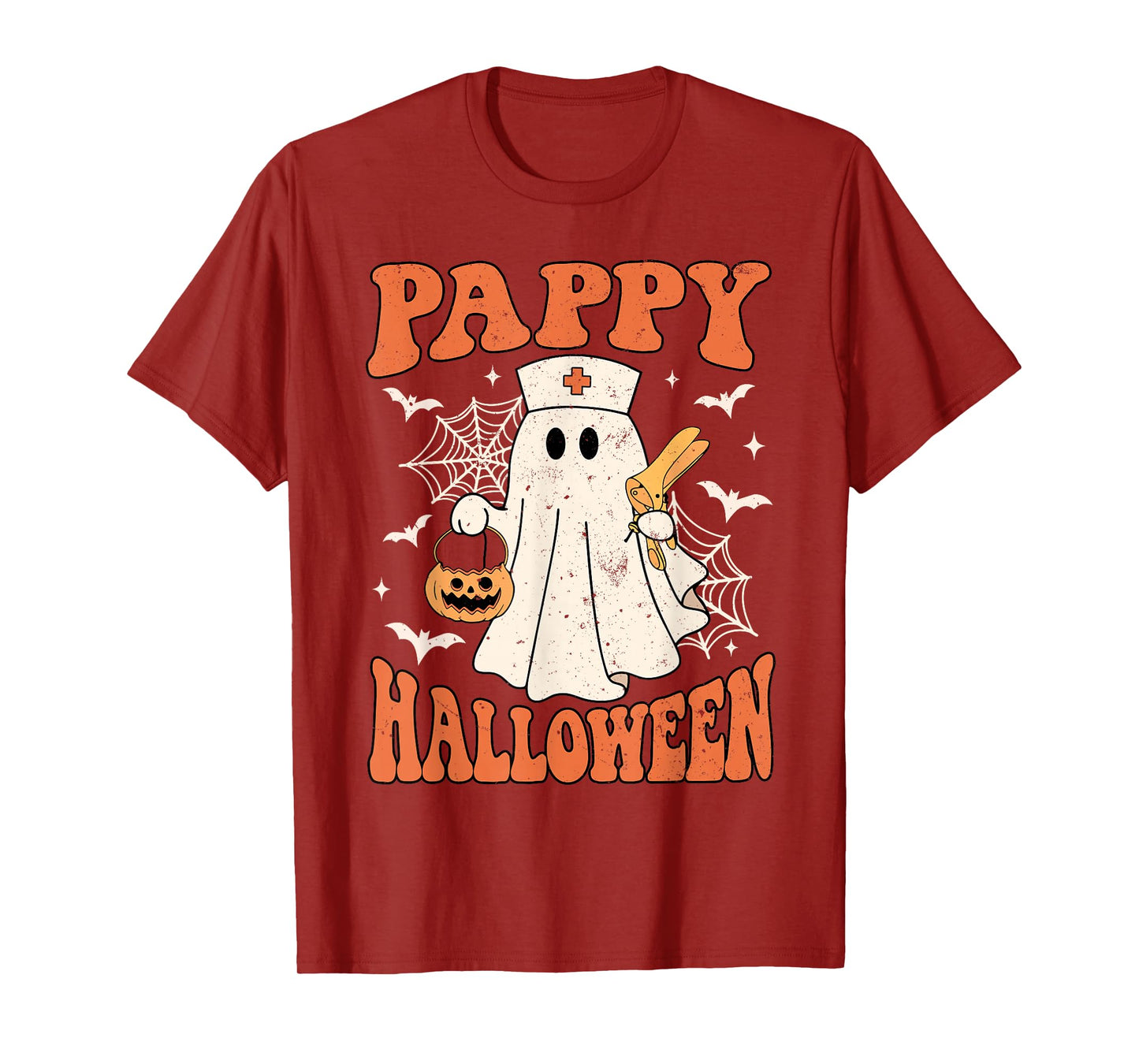 Cute Funny Boo Ghost Nurses Pappy Halloween OBGYN Speculum T-Shirt