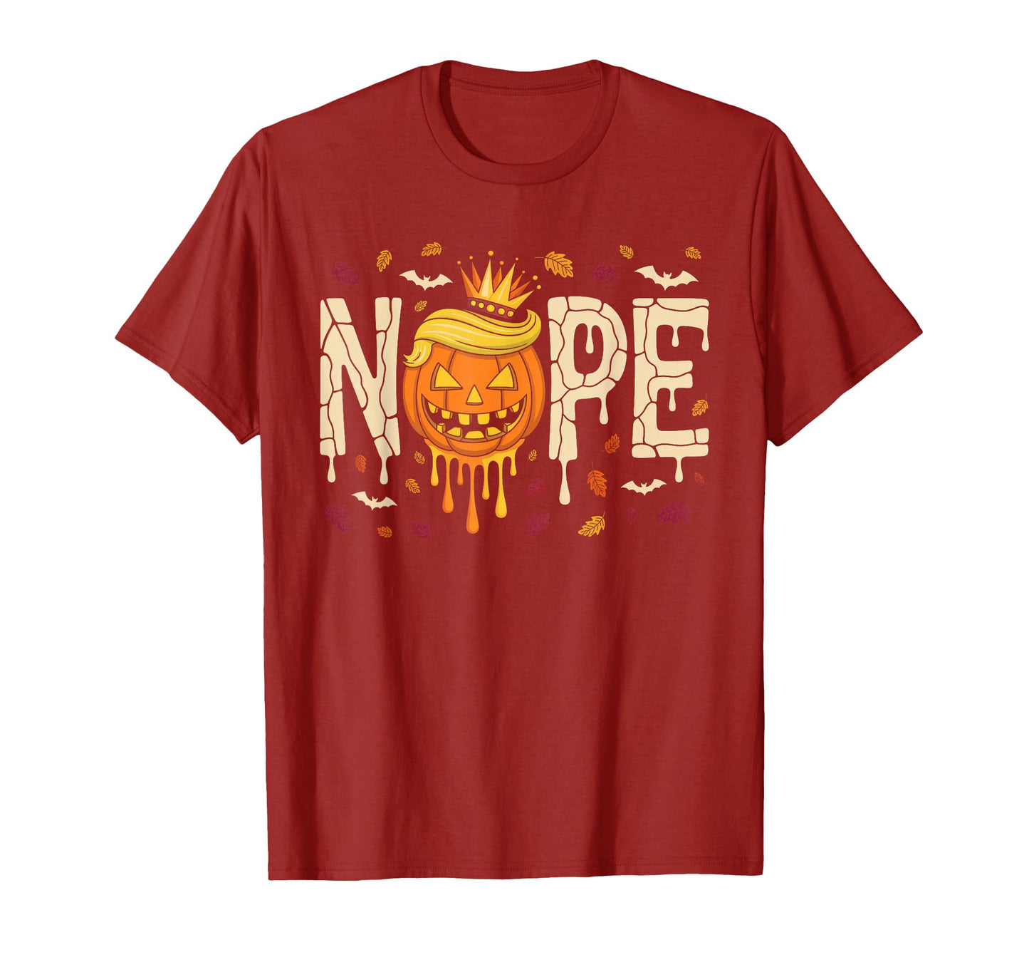 Funny No Kings Halloween 2025 Distressed USA Flag T-Shirt