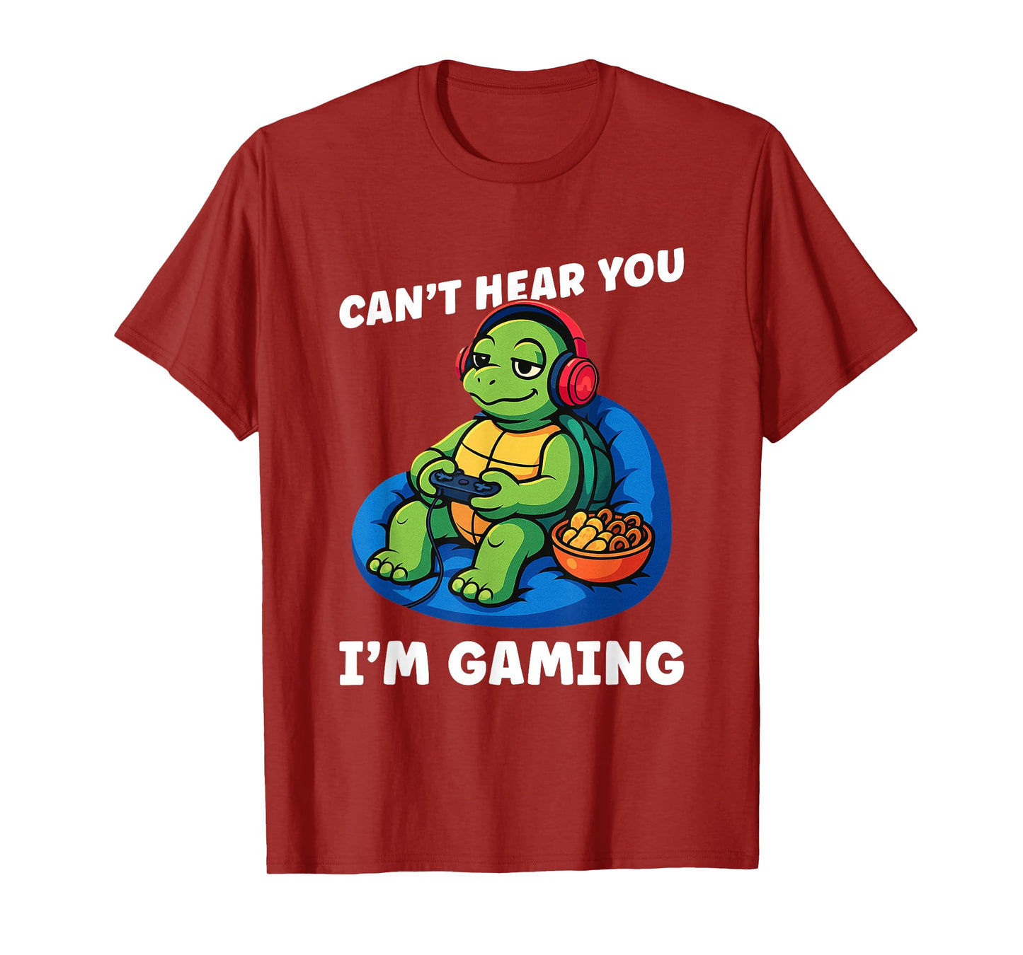 Can't Hear You I'm Gaming Shirt for Boys Men Gamer Graphic T-Shirt