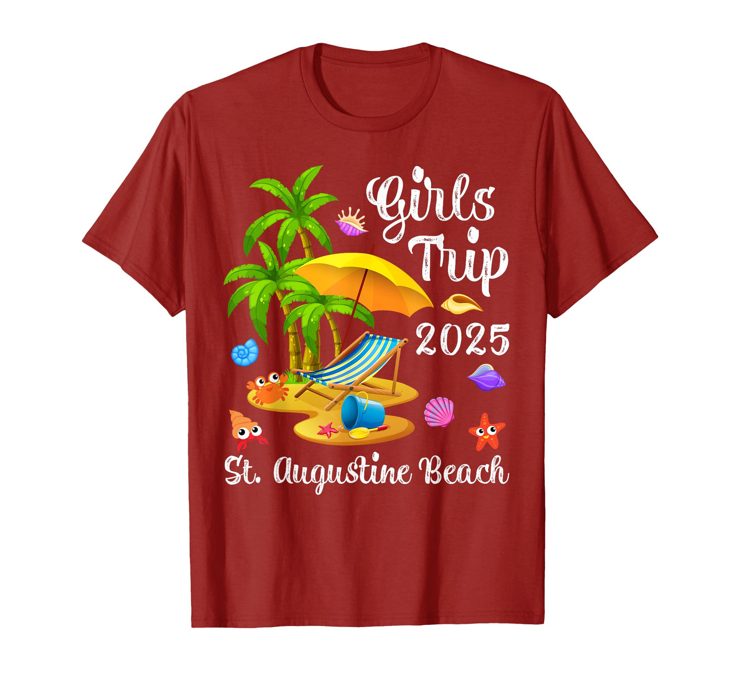Girls Trip 2025 Summer Vacation Florida St. Augustine Beach T-Shirt