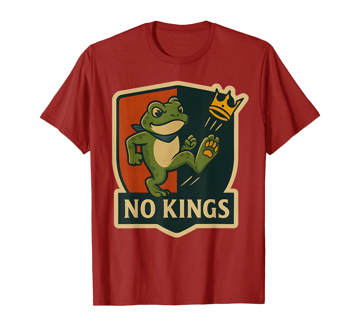 Frog No Kings Shirt Men Women No Kings in America T-Shirt