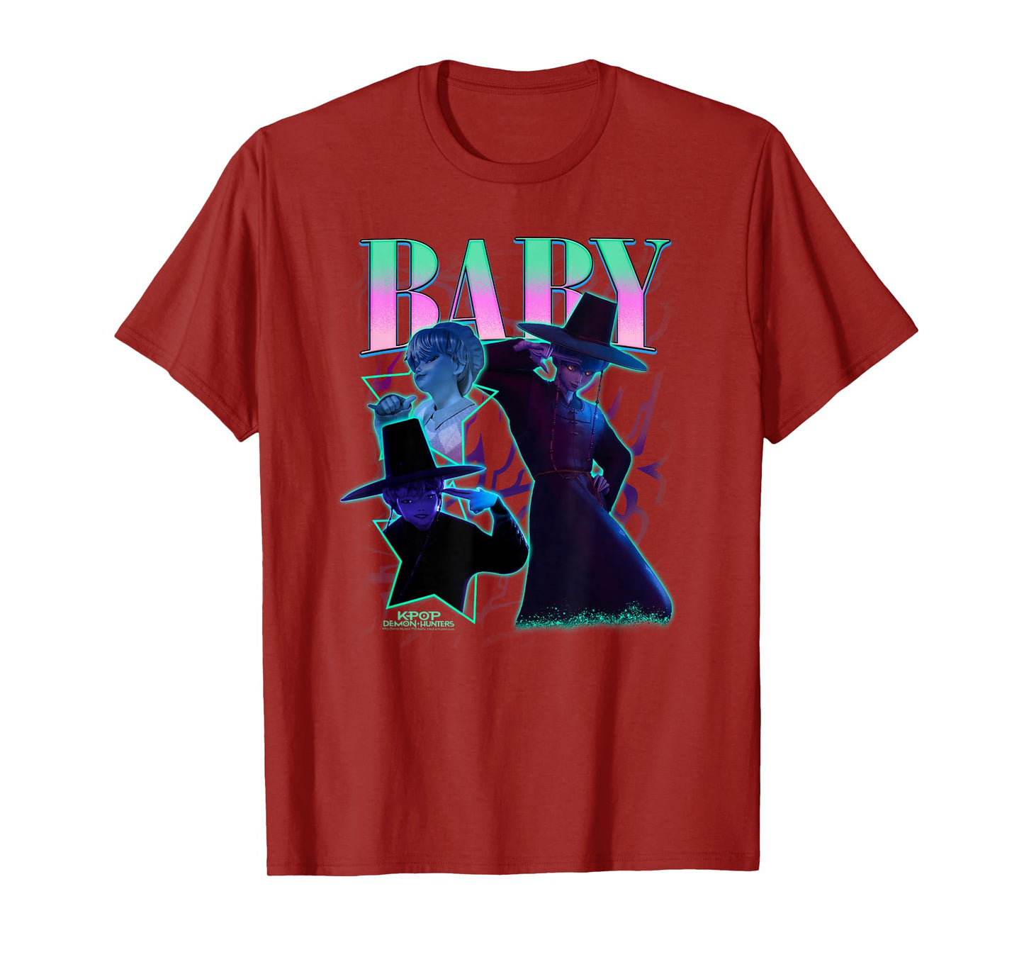 Kpop Demon Hunters Halloween Baby Showcase Y2K Style Poster T-Shirt