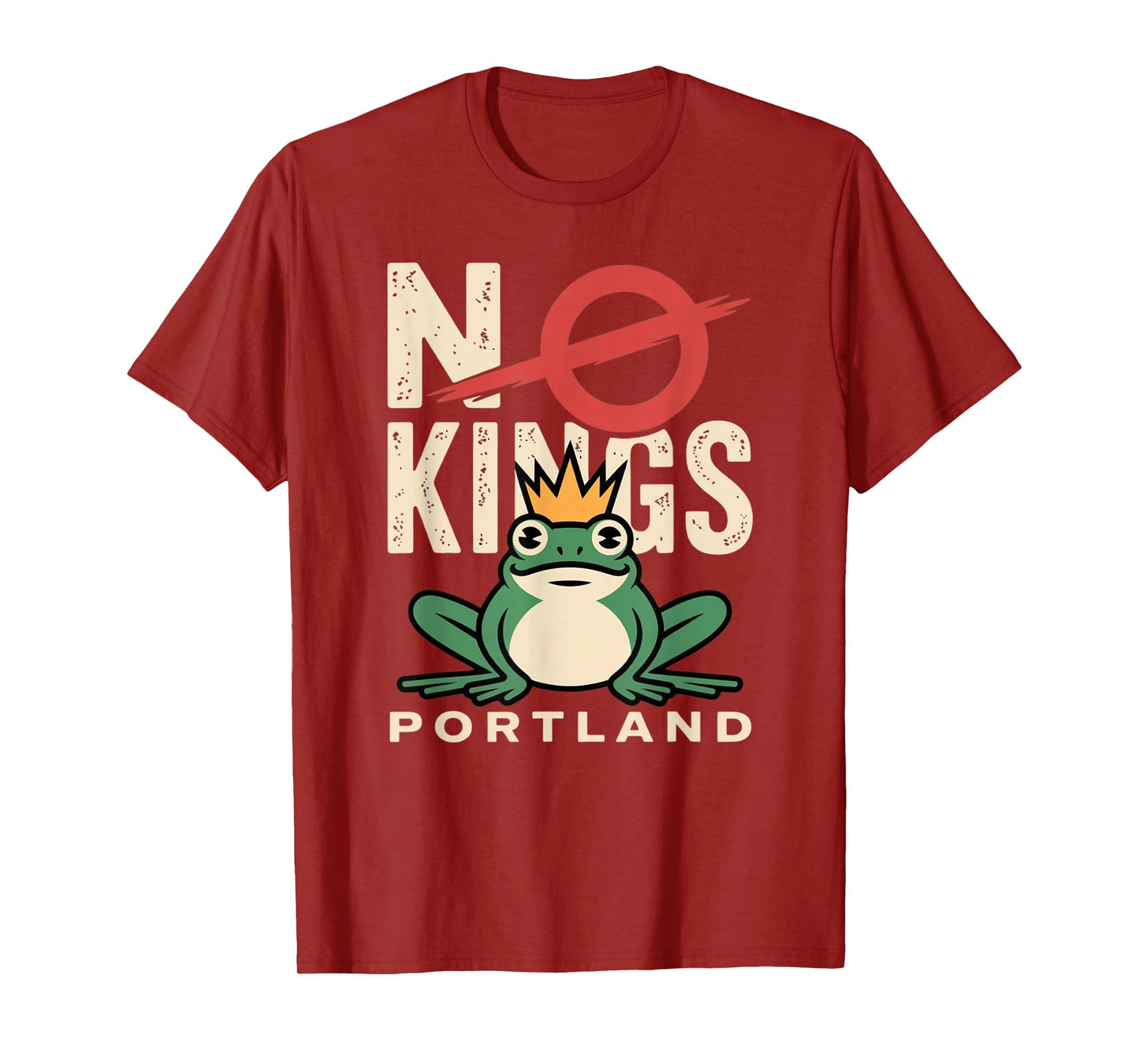 No Kings Men Women Portland Frog Protest T-Shirt