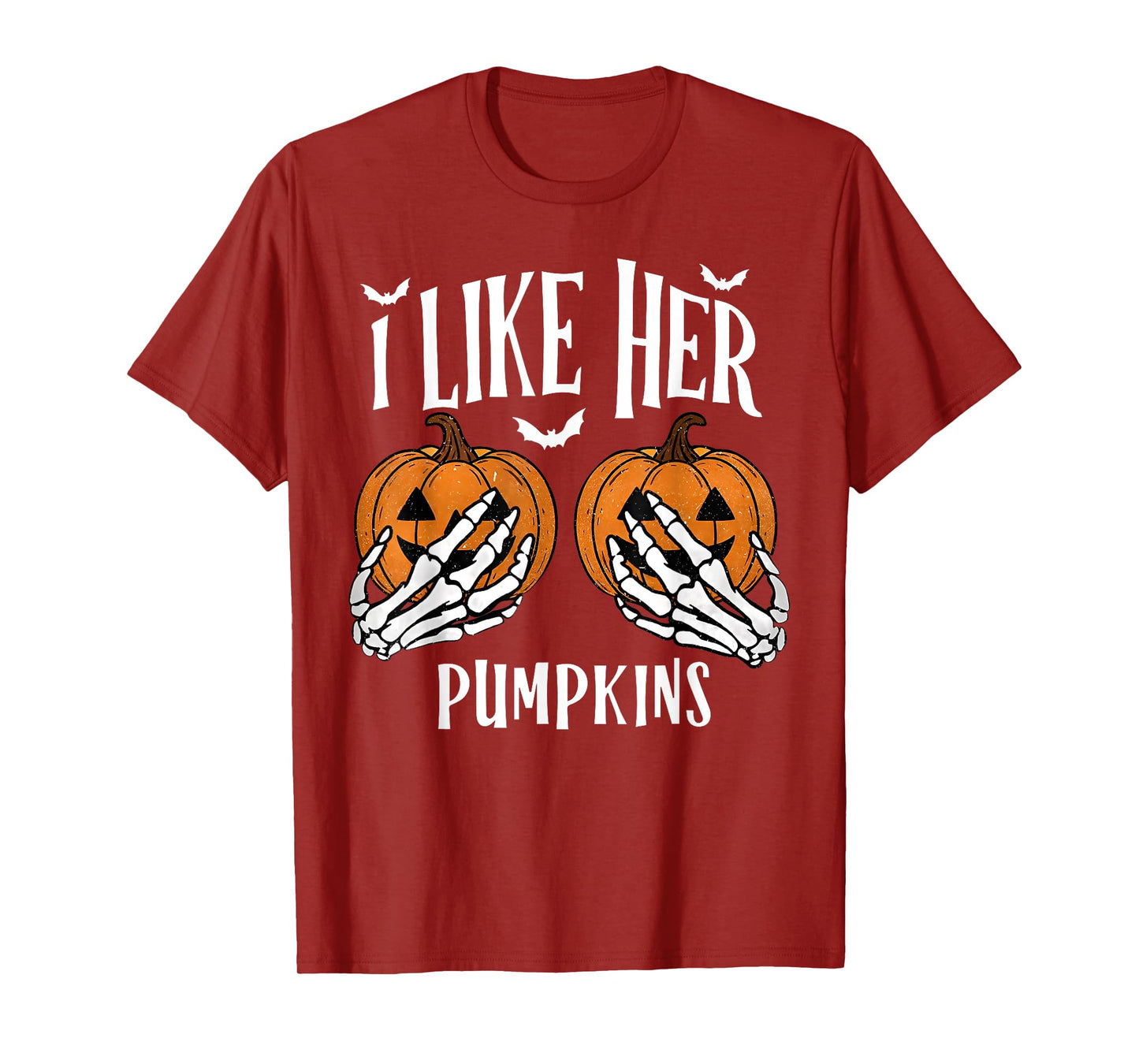 I Like Her Pumpkins I Like His Broomstick Halloween Couples T-Shirt