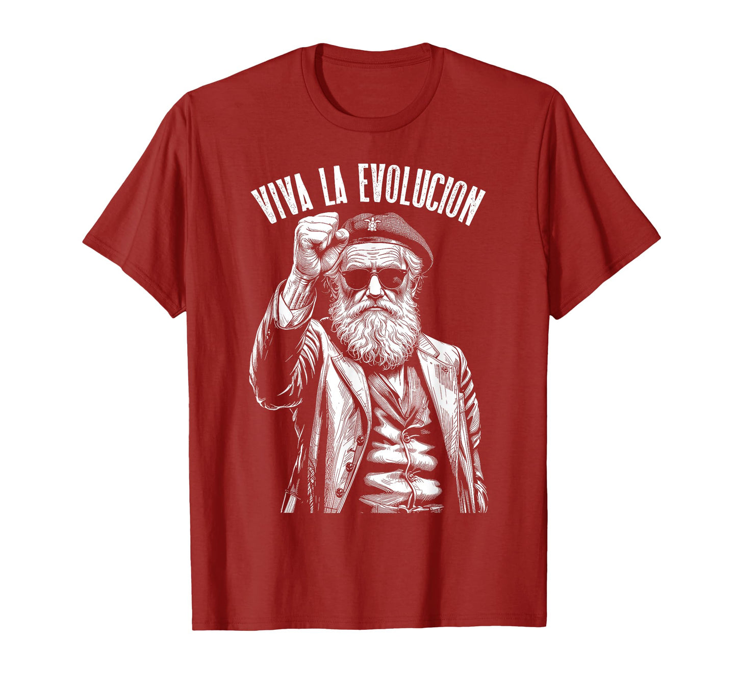 Viva La Evolucion Darwin Funny Evolution Revolutionary T-Shirt