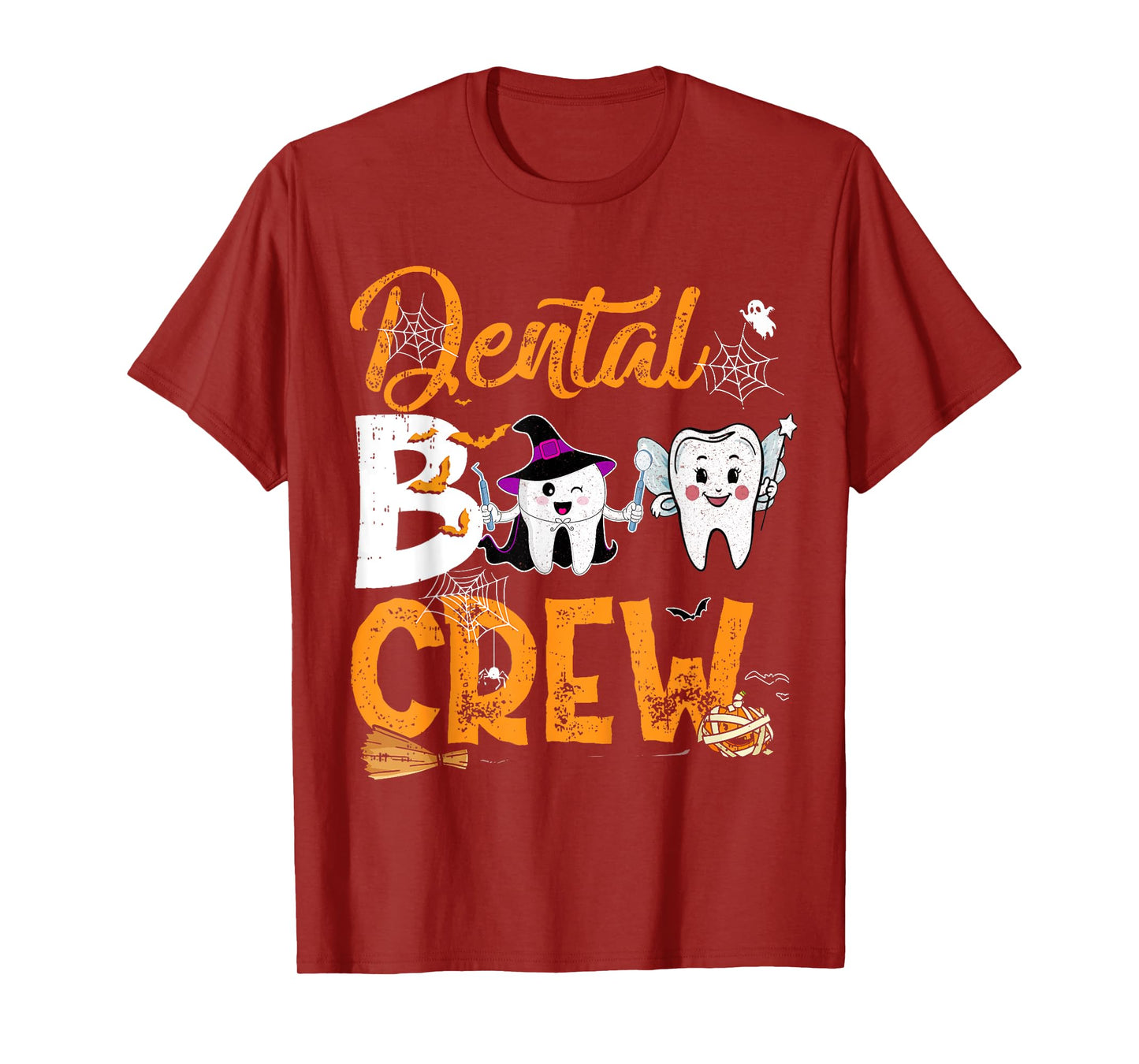 Halloween Dental Boo Crew Dentist Costume Teeth Women Men T-Shirt