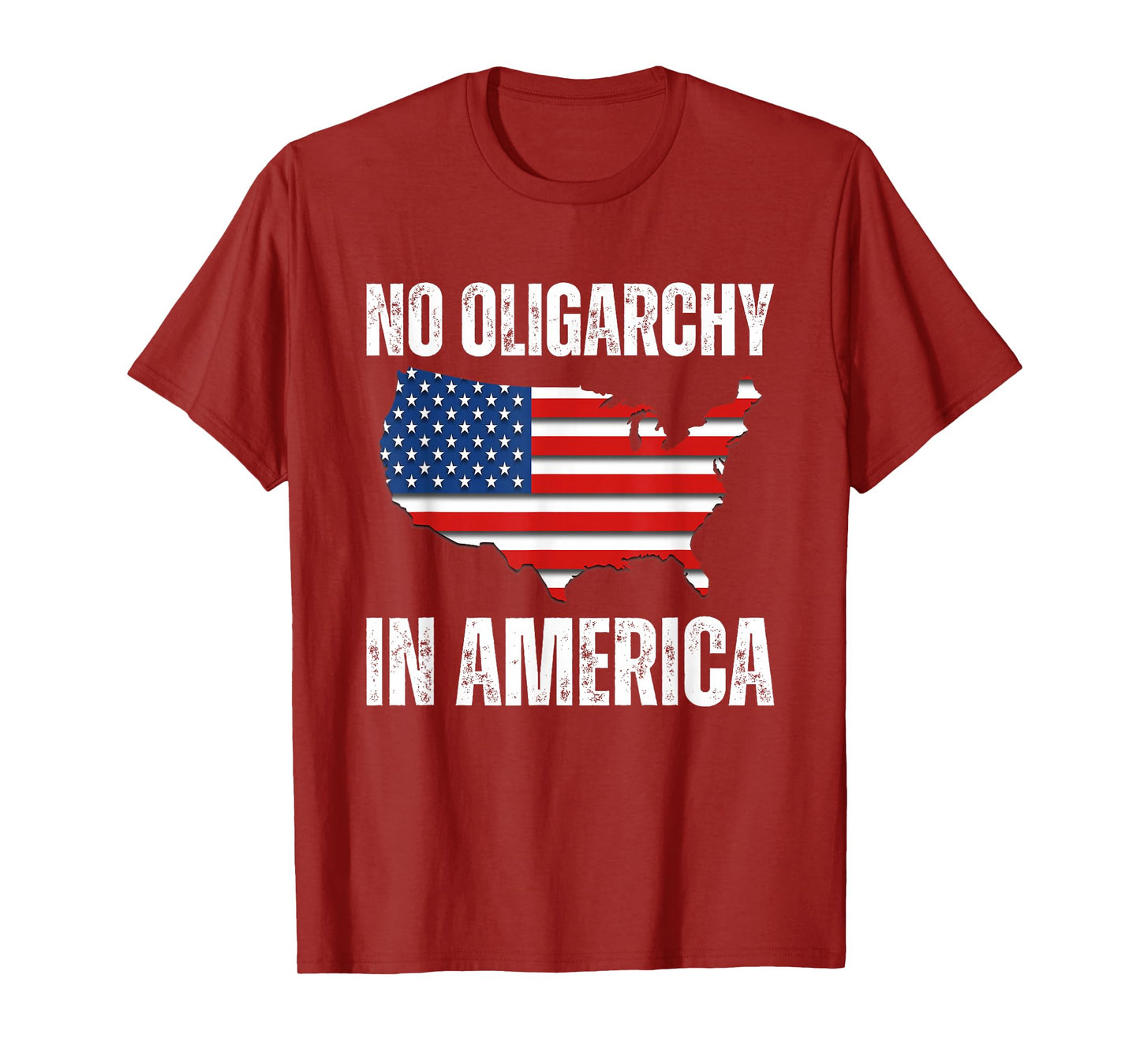 No Oligarchy in America Fight Oligarchy Flag Anti Oligarchy T-Shirt